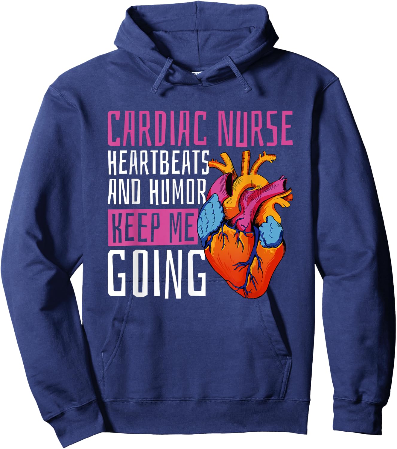 Cardiac Nurse Cardiology Hoodie - Hoodie | Navy
