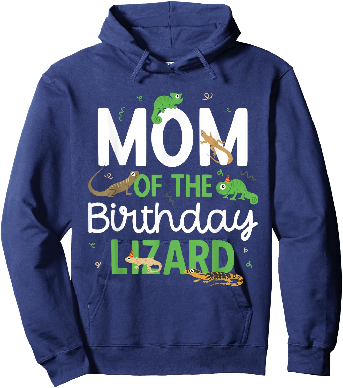 Children's Reptile Lizard Birthday Hoodie - Hoodie | Navy