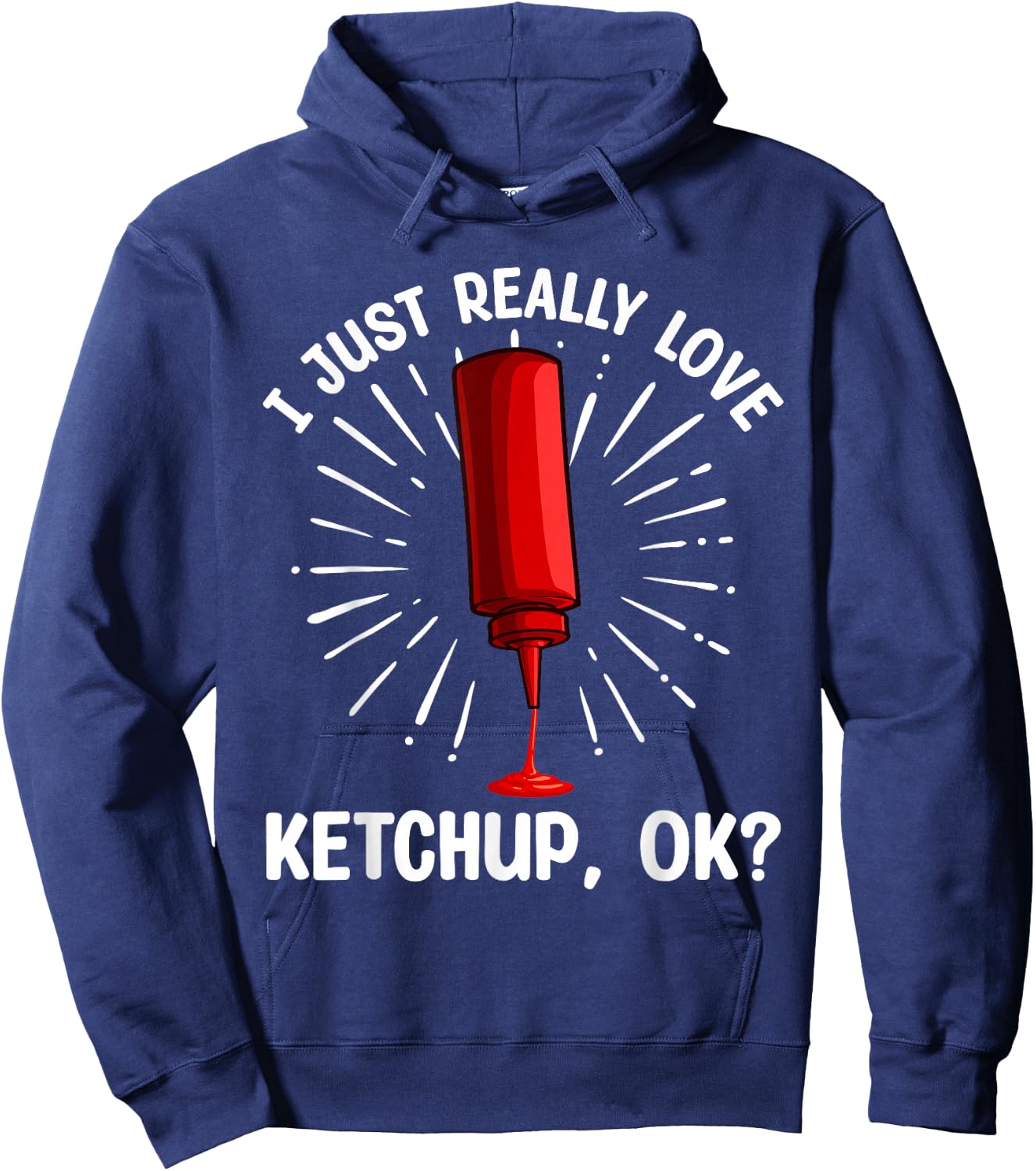 Cool Ketchup Art Women Ketchup Themed Ketchup Lover Hoodie - Hoodie | Navy