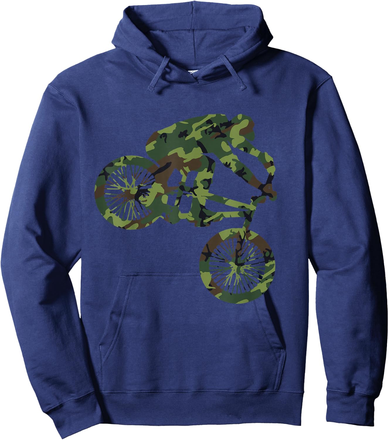 BMX Camouflage Camo Bike Bicycle BMXer Gift Hoodie - Hoodie | Navy