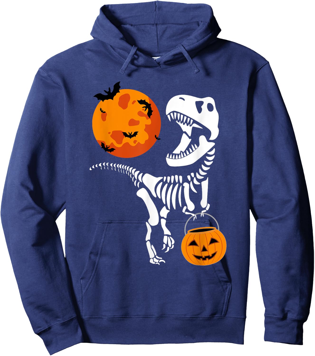 Dinosaur Halloween Shirt Boys Men Kids Toddler Funny T Rex Hoodie - Hoodie | Navy