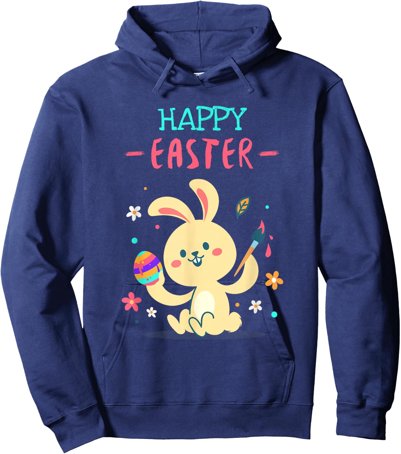 Children's Easter Clothing for Girls Easter Shirts for Children Rabbit Easter , black Hoodie - Hoodie | Navy