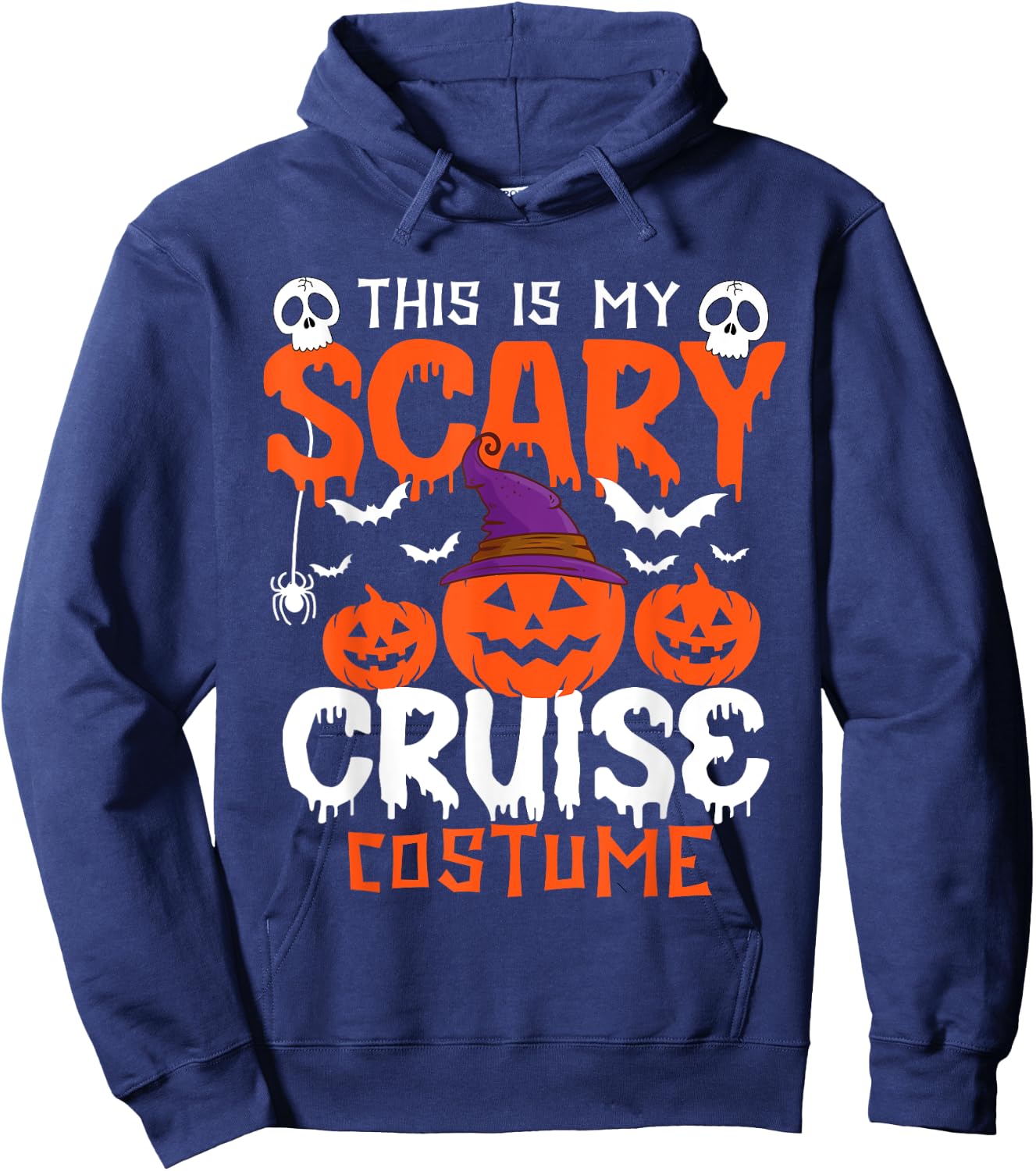 This Is My Scary Cruise Costume Halloween Hoodie - Hoodie | Navy