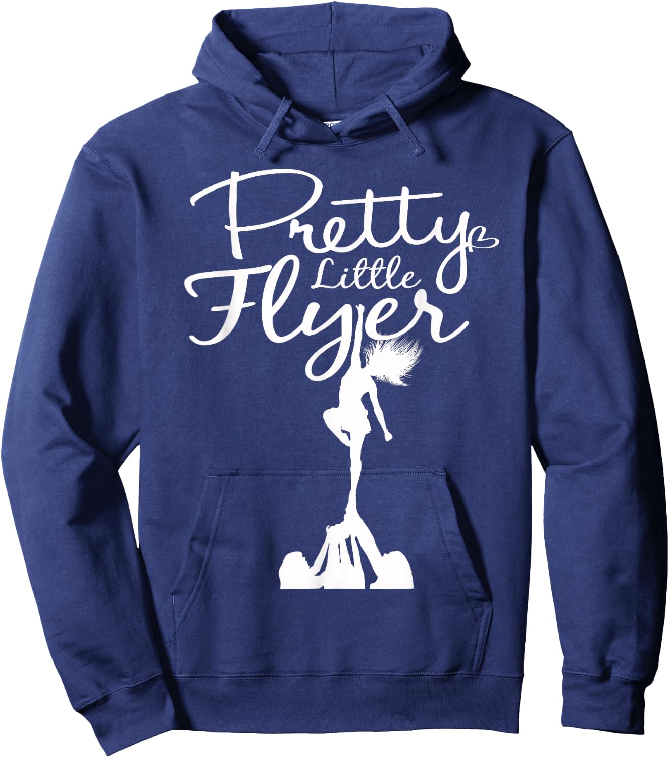 Pretty Little Flyer - Funny Cheerleading Squad T Shirt Hoodie - Hoodie | Navy