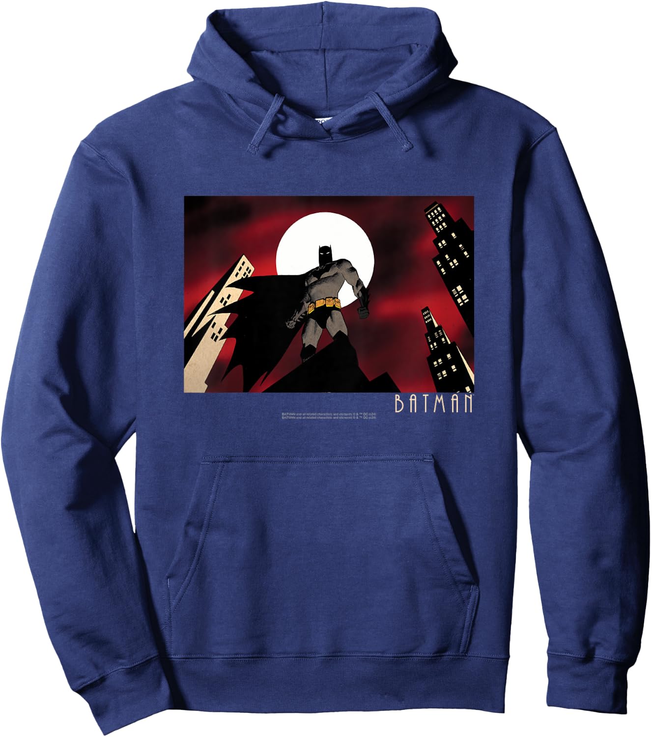 Kids Batman Red Sky Landscape Camiseta , Black, 2 Hoodie - Hoodie | Navy