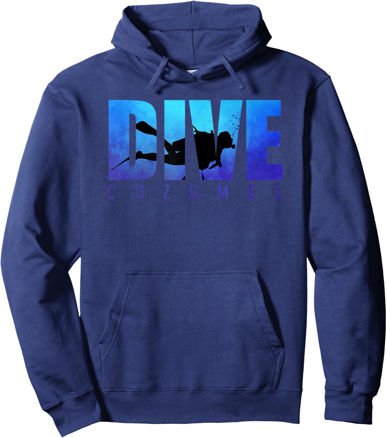 DIVE COZUMEL Scuba Diving Snorkeling Beach Lover Vacation Hoodie - Hoodie | Navy