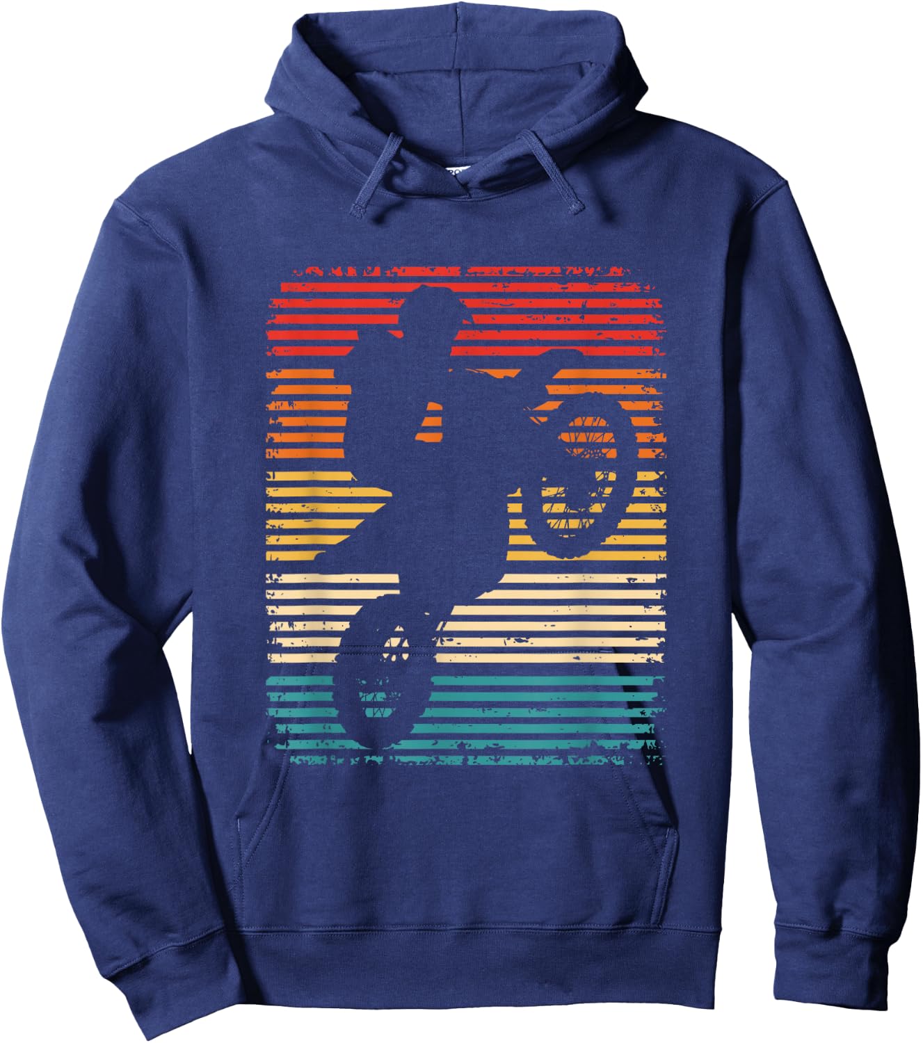 Dirt Bike Enduro Kids Boys Supermoto Motocross , black Hoodie - Hoodie | Navy