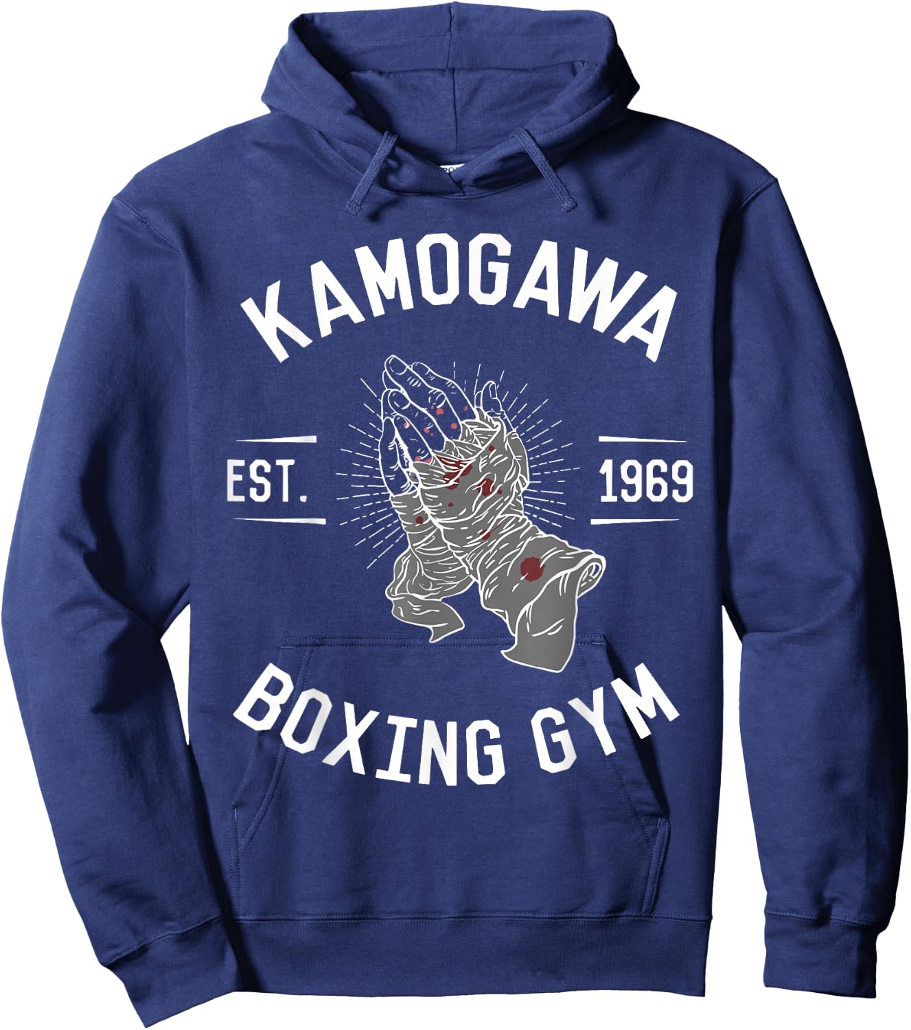 KBG(Kamogawa) Boxing Gym EST1969 Boxing , Black, S Hoodie - Hoodie | Navy