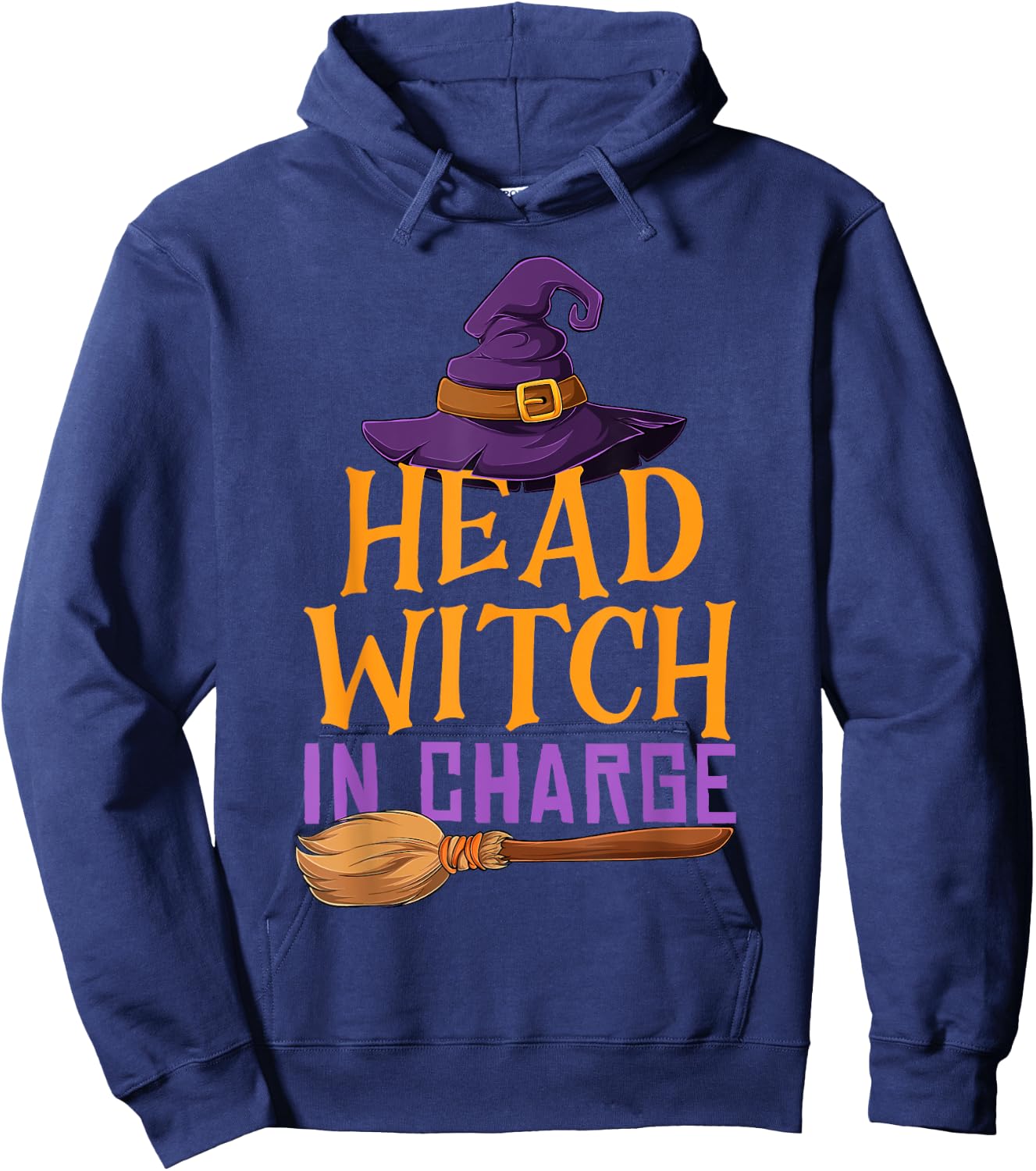 Head Witch In Charge Funny Halloween Costume for Witches Hoodie - Hoodie | Navy