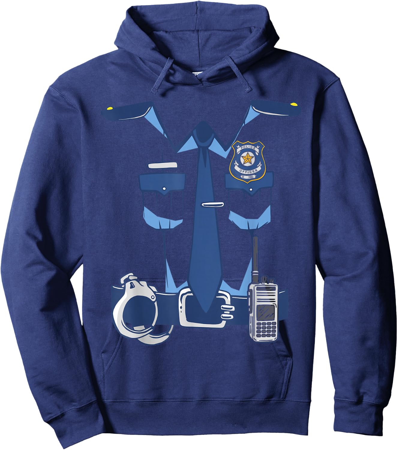 Police Officer Uniform Children's Carnival Handcuffs Police , black, s Hoodie - Hoodie | Navy