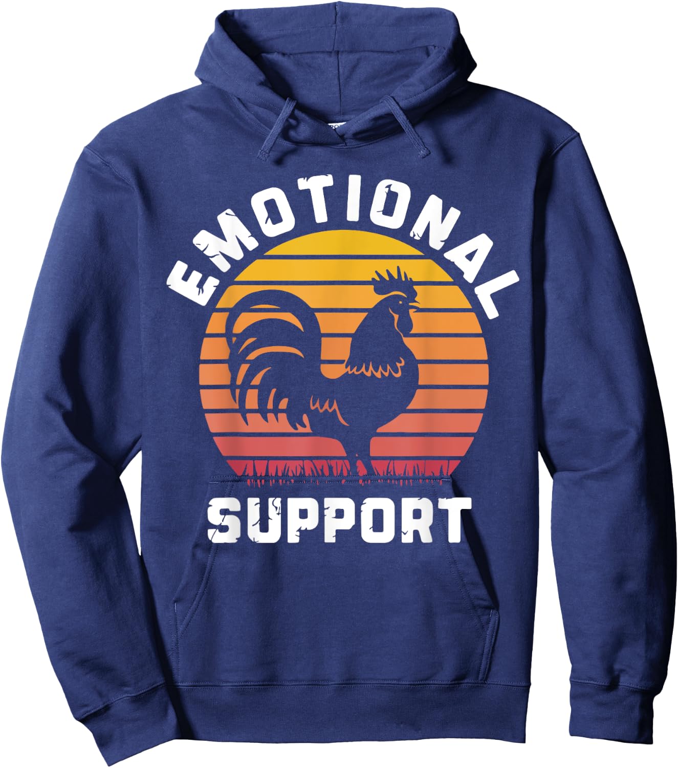 Cool Emotional Support Chicken, Emotional Support Hoodie - Hoodie | Navy