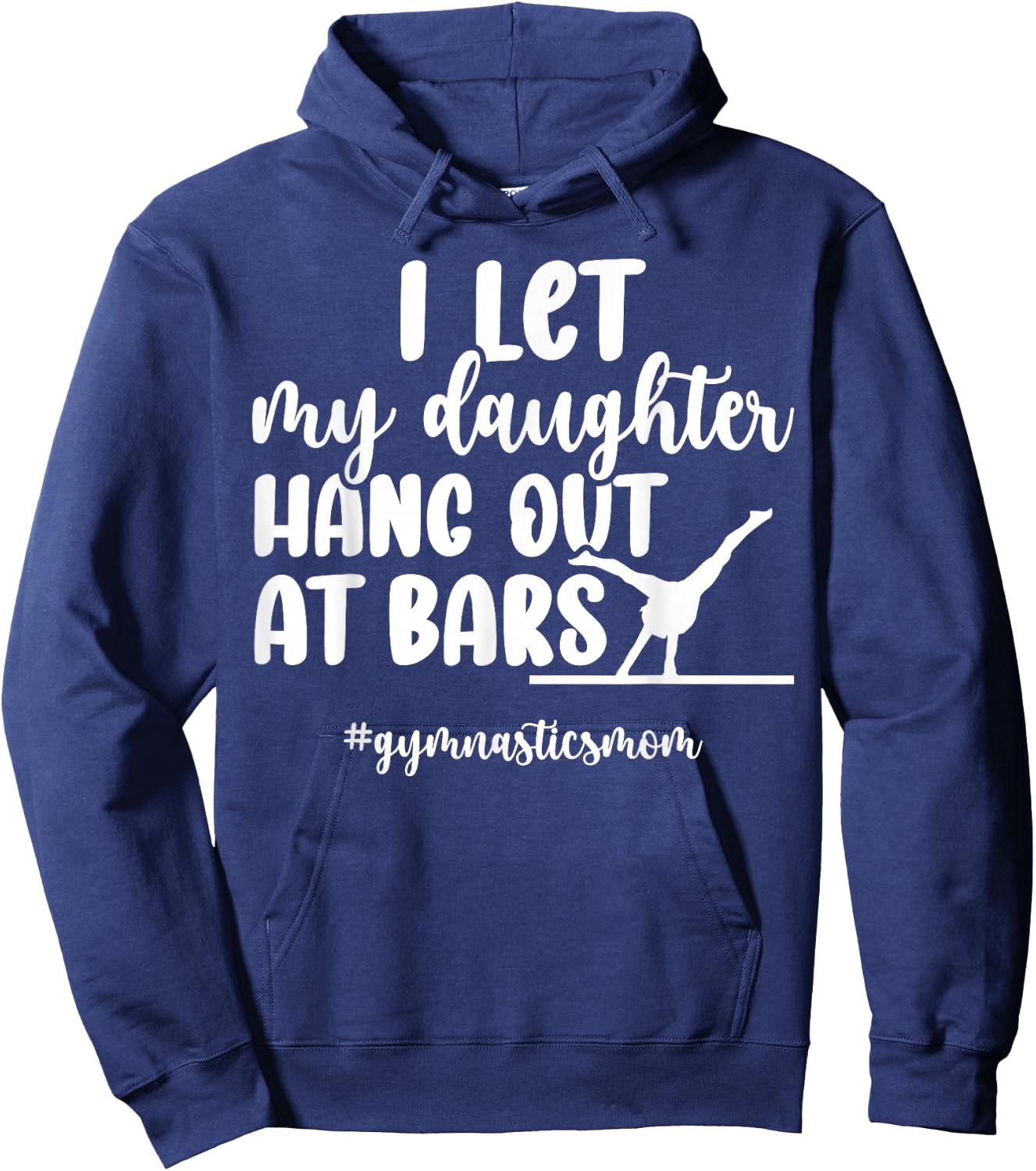 Gymnastics Mom Of A Gymnast Mom Funny Gymnastics Mama Hoodie - Hoodie | Navy