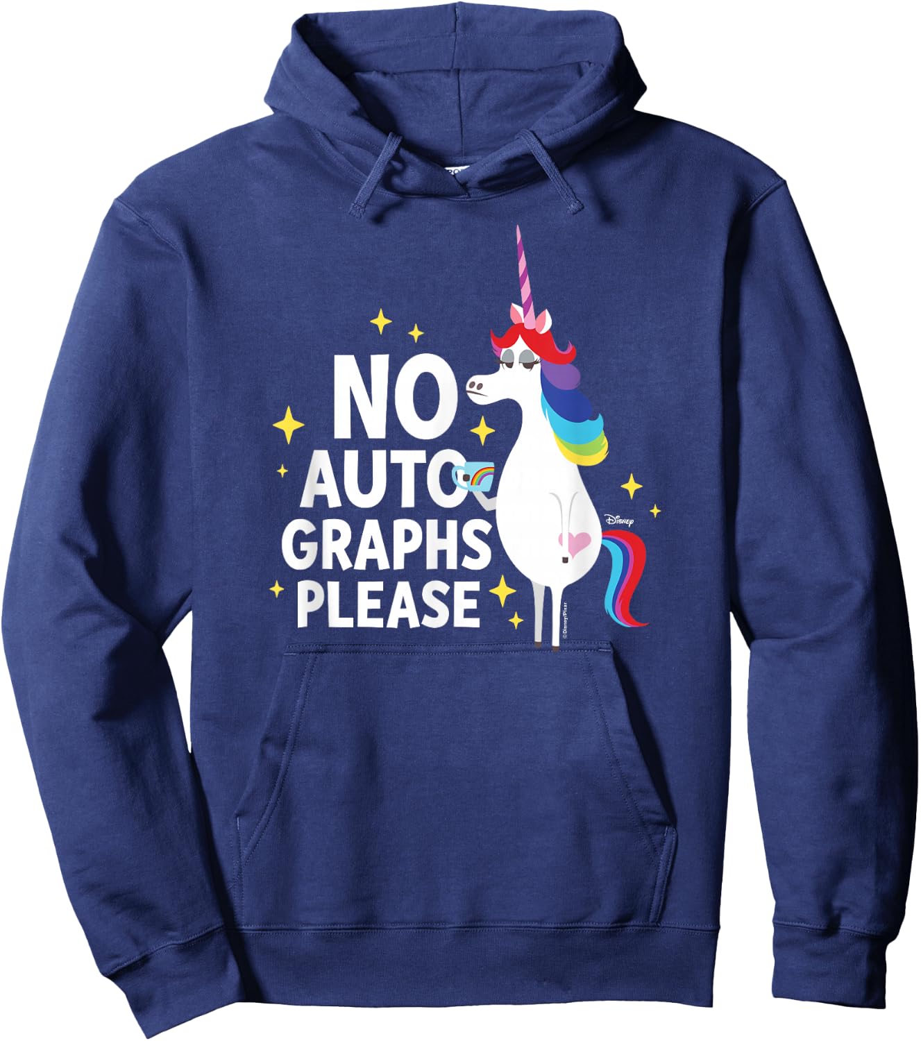 Inside Out - Rainbow Unicorn No Autographs Please Hoodie - Hoodie | Navy