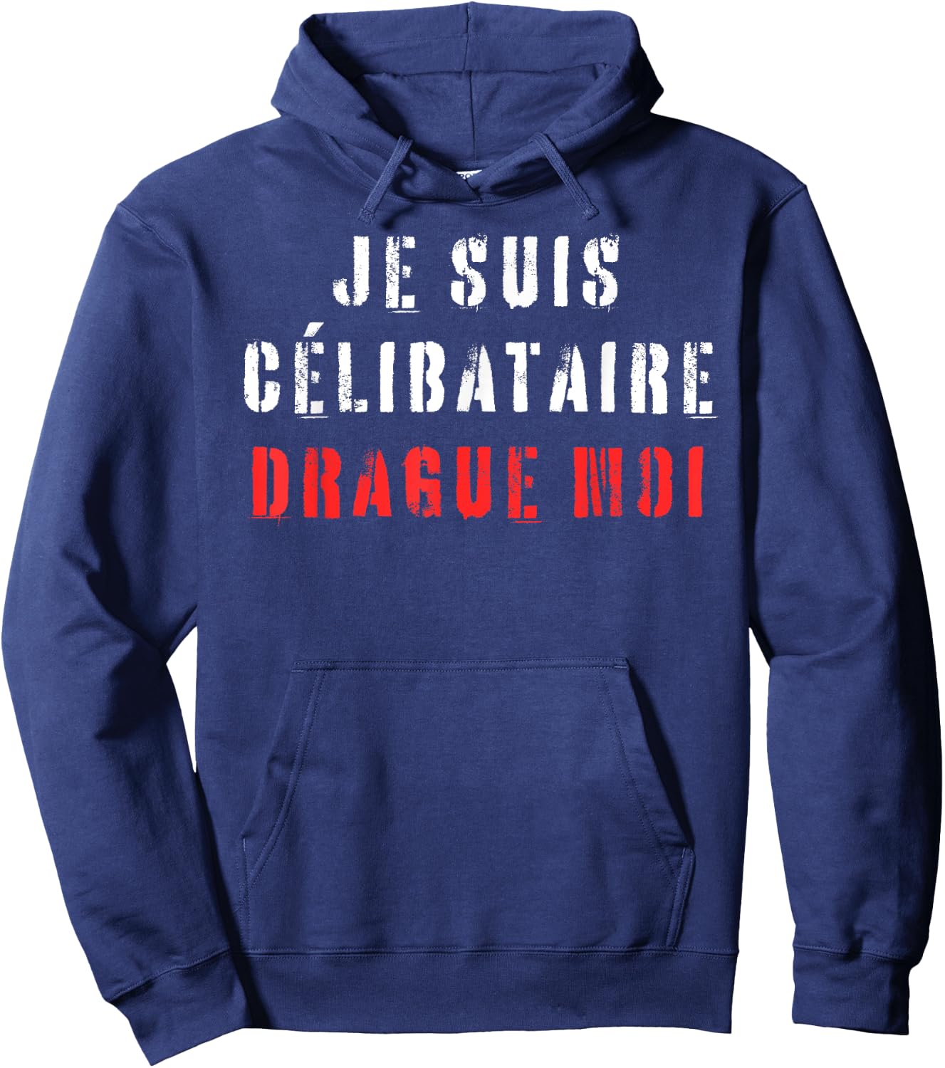 I Am Single Humor Beauf Phrase Funny Valentine's Day , Black, S Hoodie - Hoodie | Navy