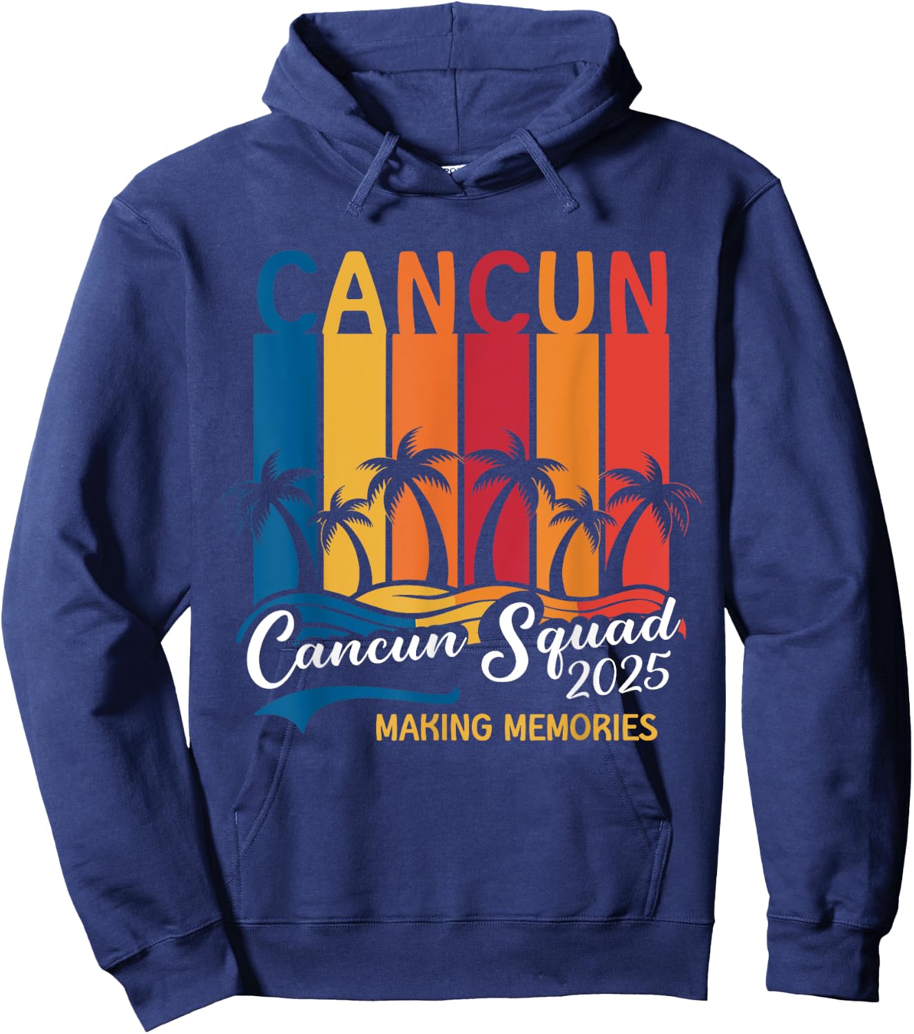 Cancun Squad 2025 Mexico Family Girls Trip Men Women Kids Hoodie - Hoodie | Navy