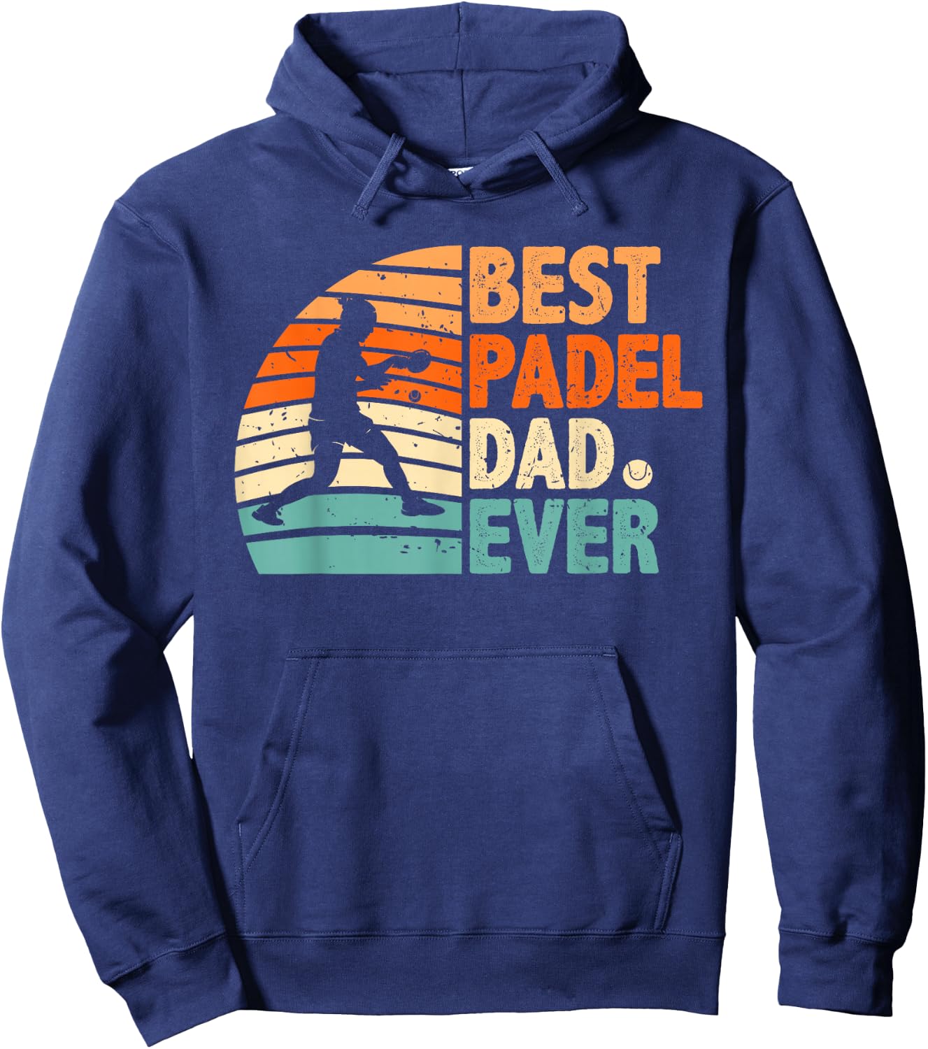 "Best Padel Dad Ever" for Father's Day Hoodie - Hoodie | Navy