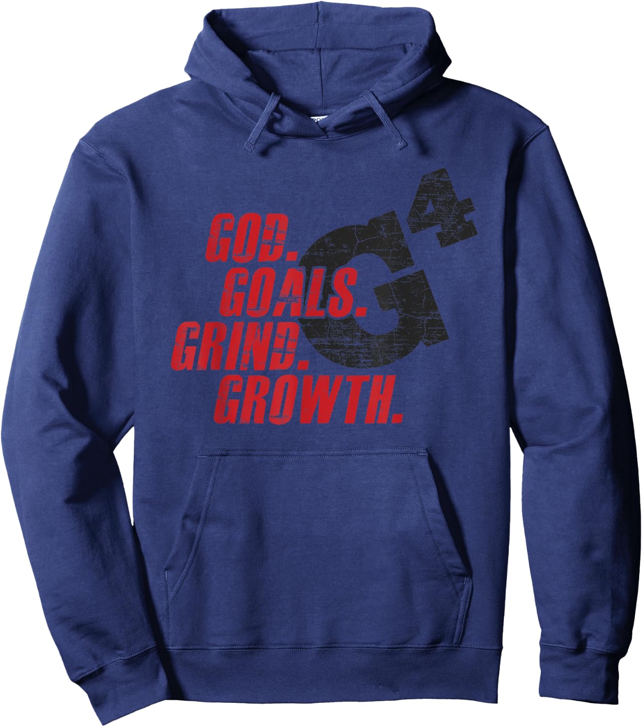 G4 God Goals Grind Growth Christian Bible Believers Hoodie - Hoodie | Navy