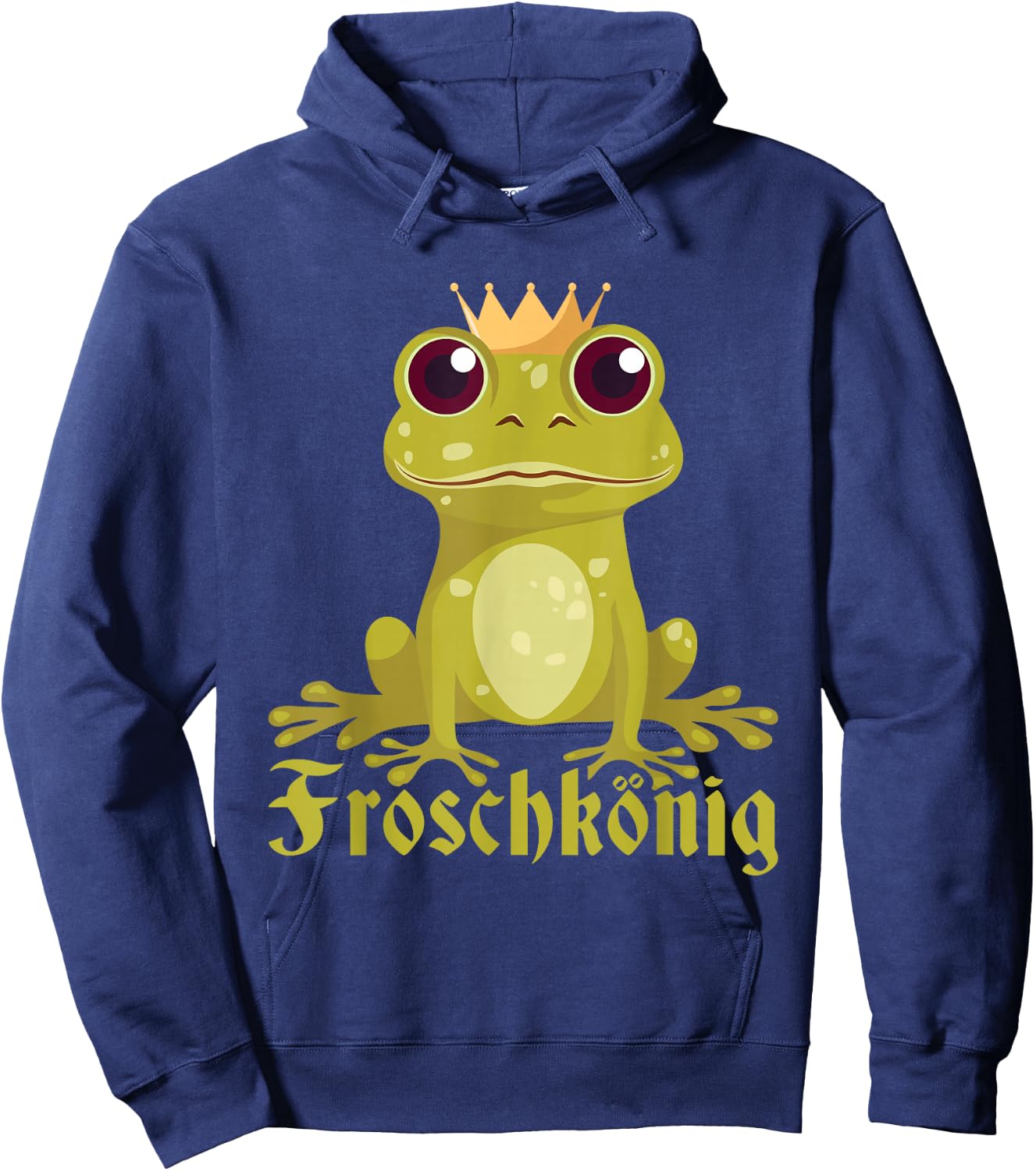 Frog King Carnival Costume Frogs Fancy Dress Men's , black Hoodie - Hoodie | Navy