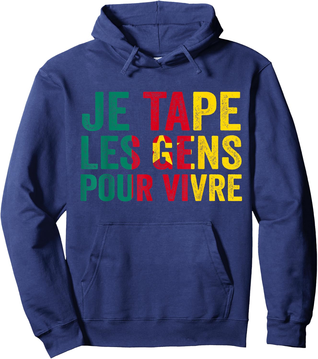 Drapeau Cameroun pour Camerounais MMA JJB Boxing Thai and Foot , Black, S Hoodie - Hoodie | Navy