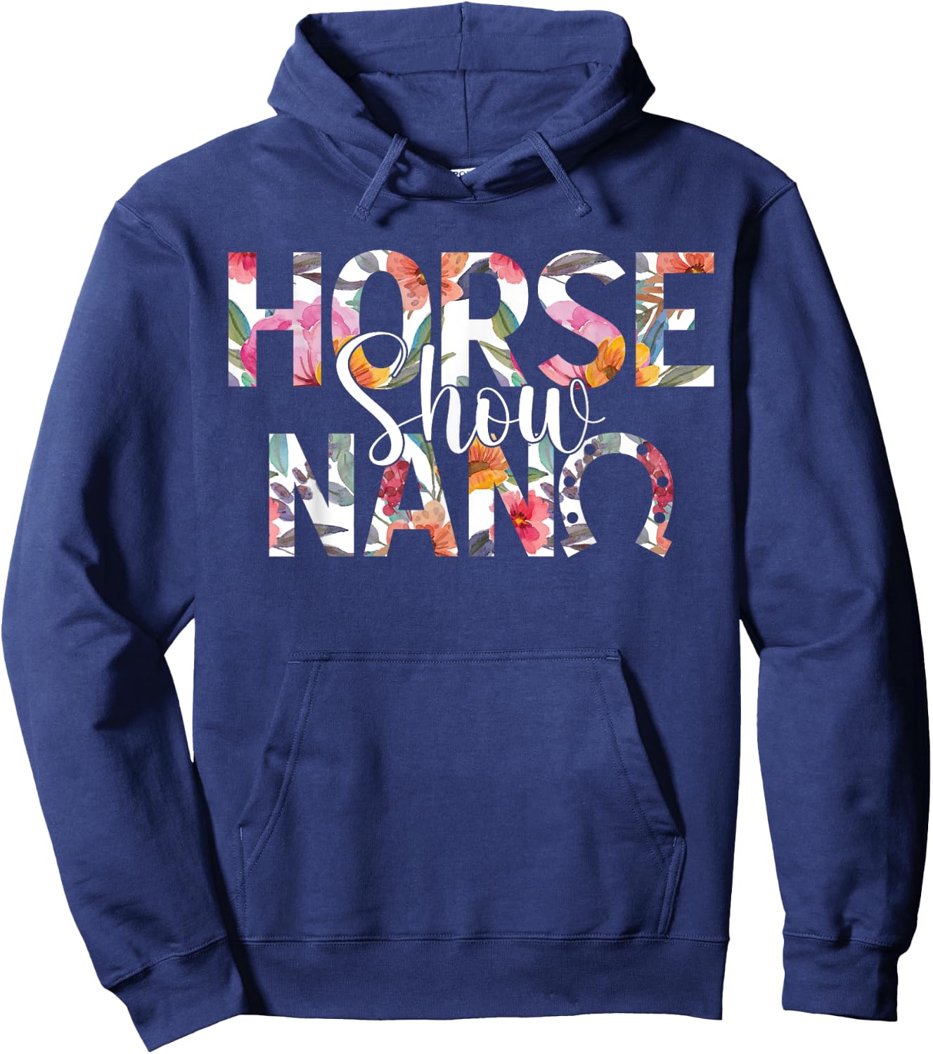 Horse Show Nana Grandma Equestrian Nana Hoodie - Hoodie | Navy