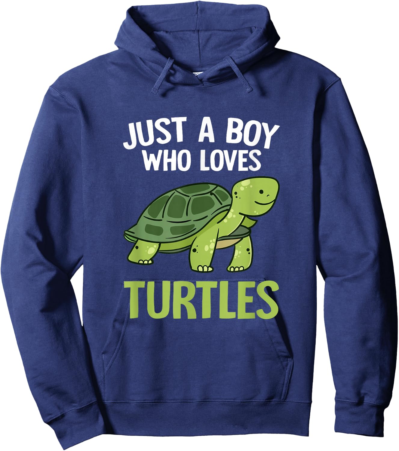 Just A Boy Who Loves Turtles Boys Toddler Tortoise Lover Hoodie - Hoodie | Navy