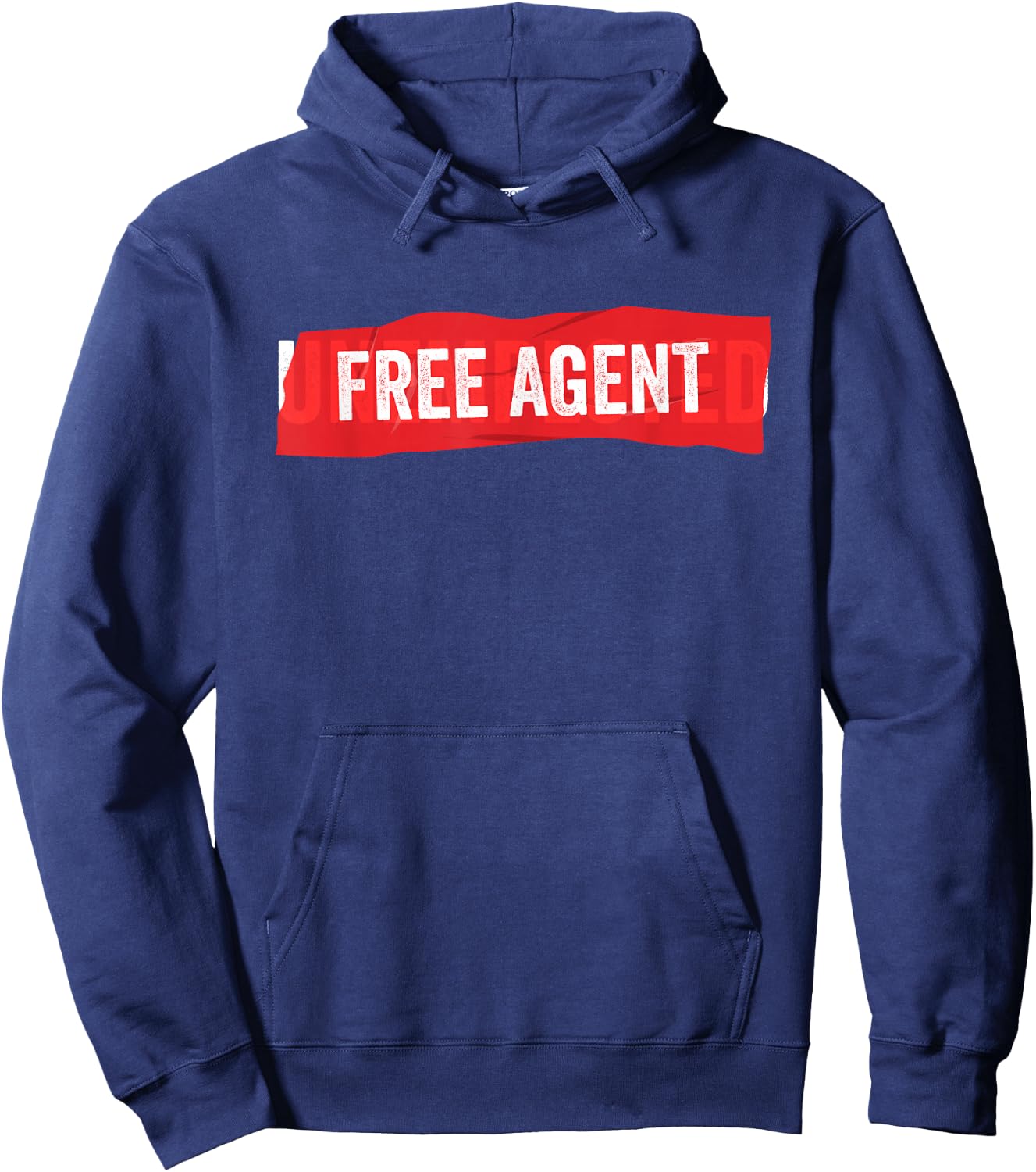 Free Agent - Funny Fired Unemployment Hoodie - Hoodie | Navy