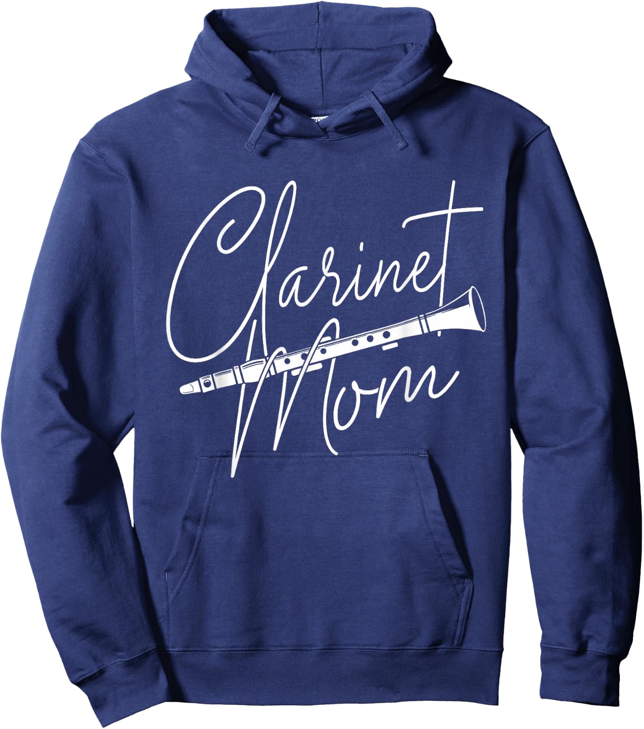 Clarinet Mom - Clarinetist Marching Band Player Music Lover Hoodie - Hoodie | Navy