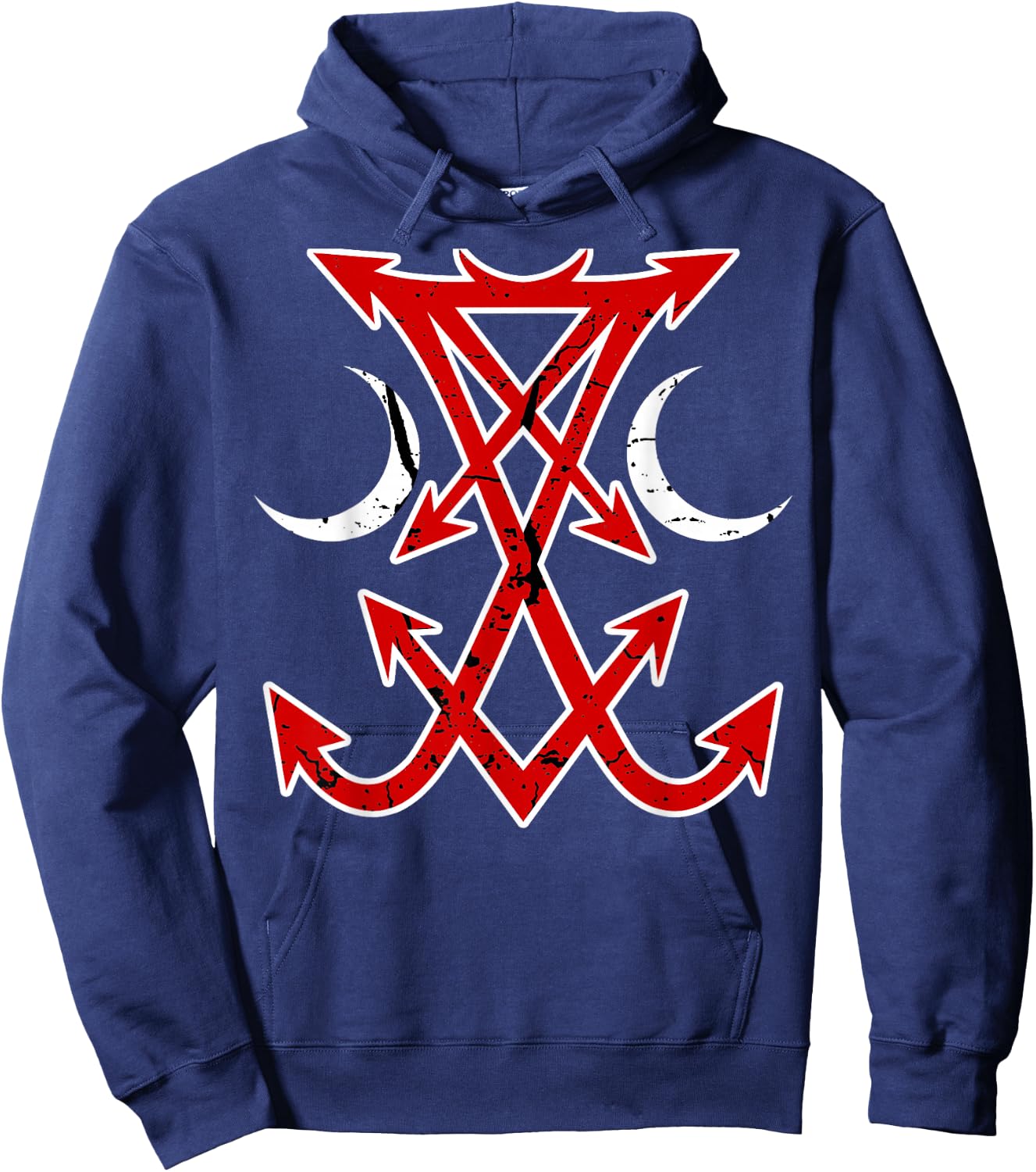Lucifer Sigil Devil Occult Satanic Gothic Satan Hoodie - Hoodie | Navy