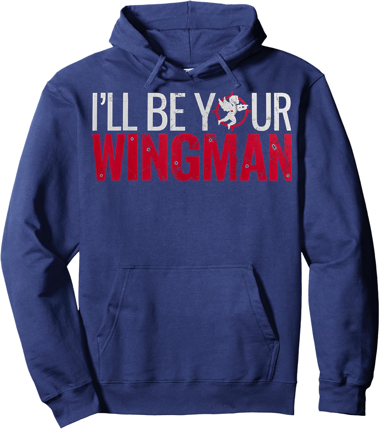 I'll Be Your Wingman Funny Cupid's Wingman Hoodie - Hoodie | Navy
