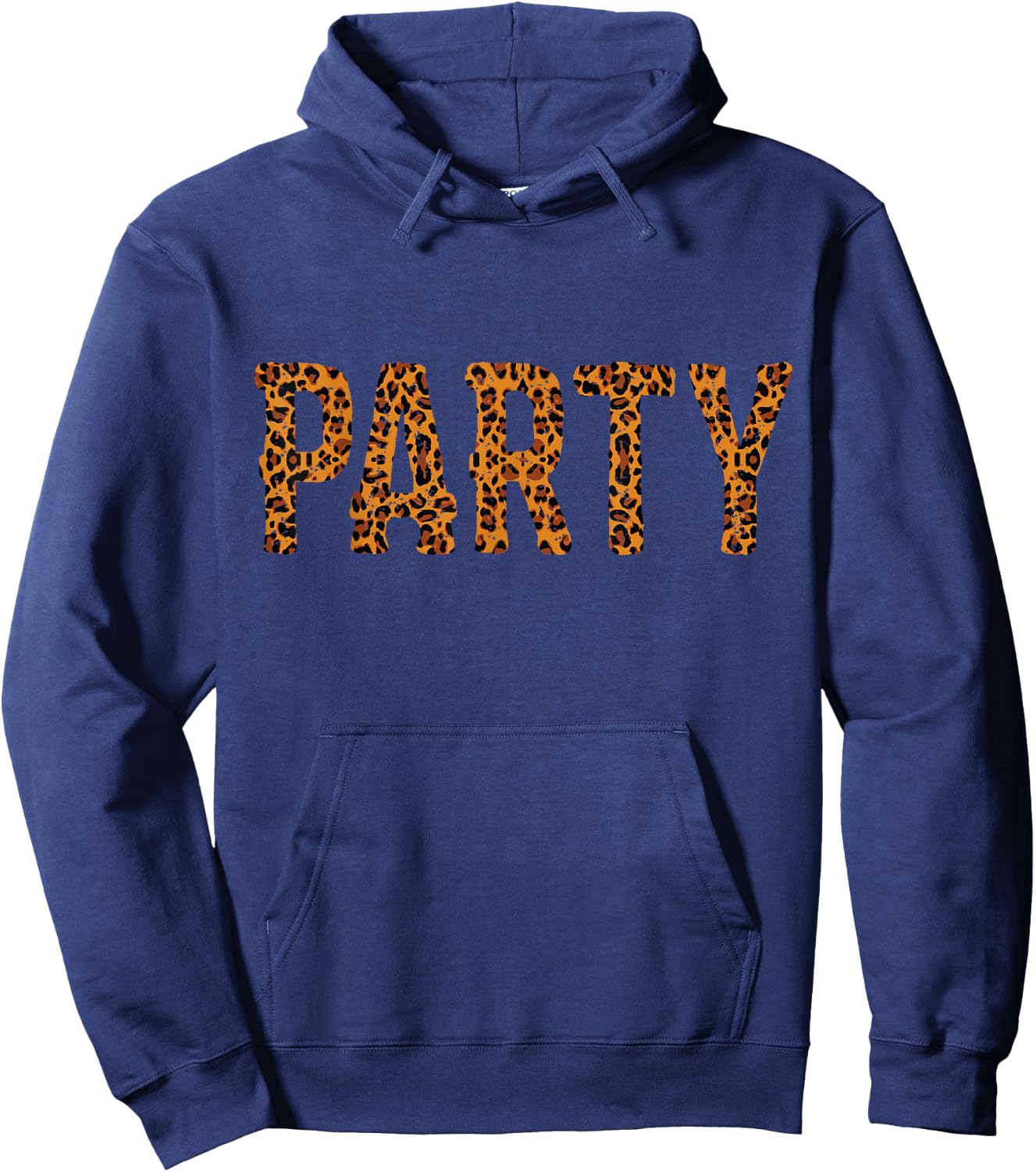 Party Leo Clothing Leopard Cheetah Fur Pattern Print Gift , black Hoodie - Hoodie | Navy