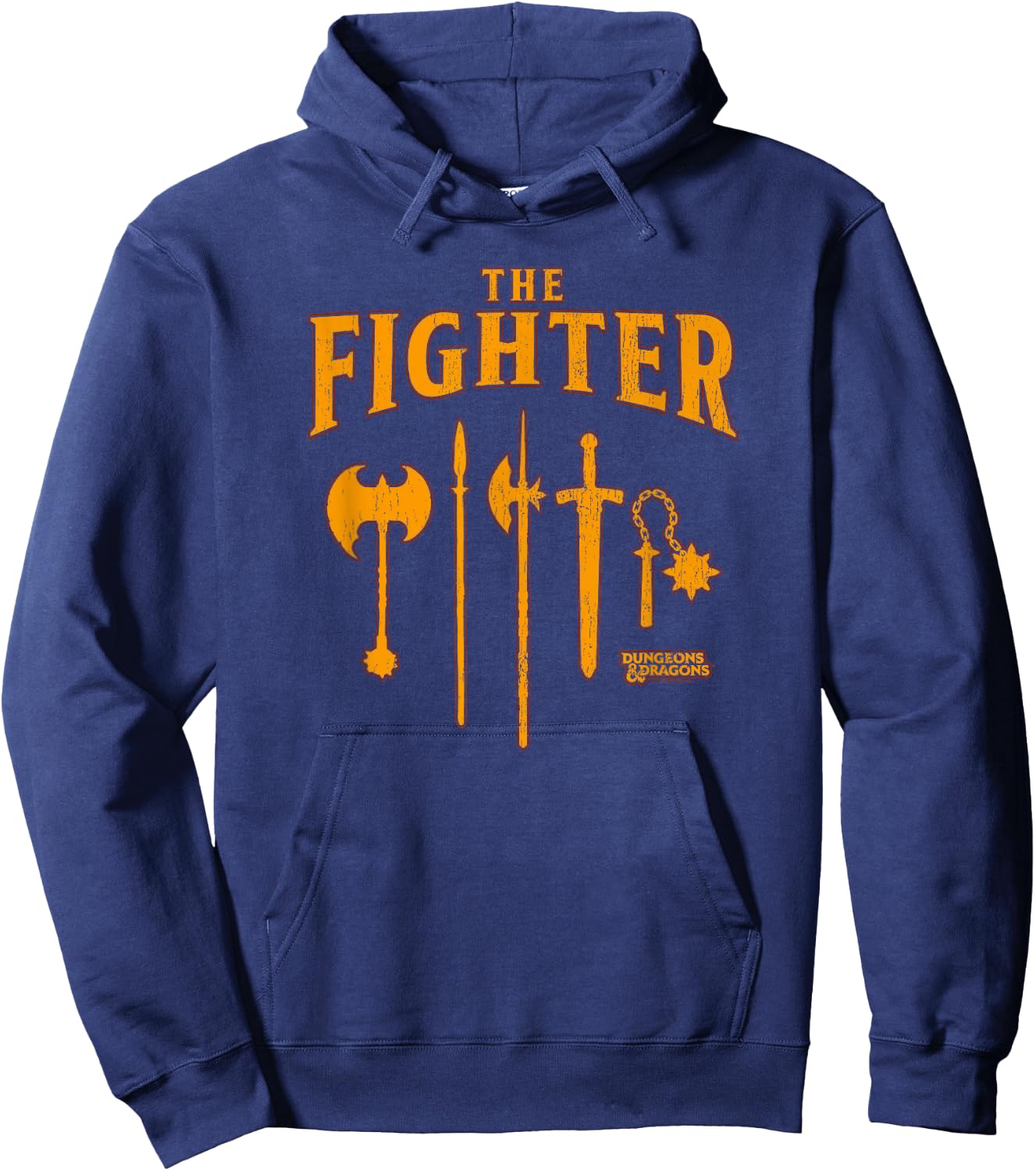 Dungeons & Dragons The Fighter Class Weapons Logo Hoodie - Hoodie | Navy
