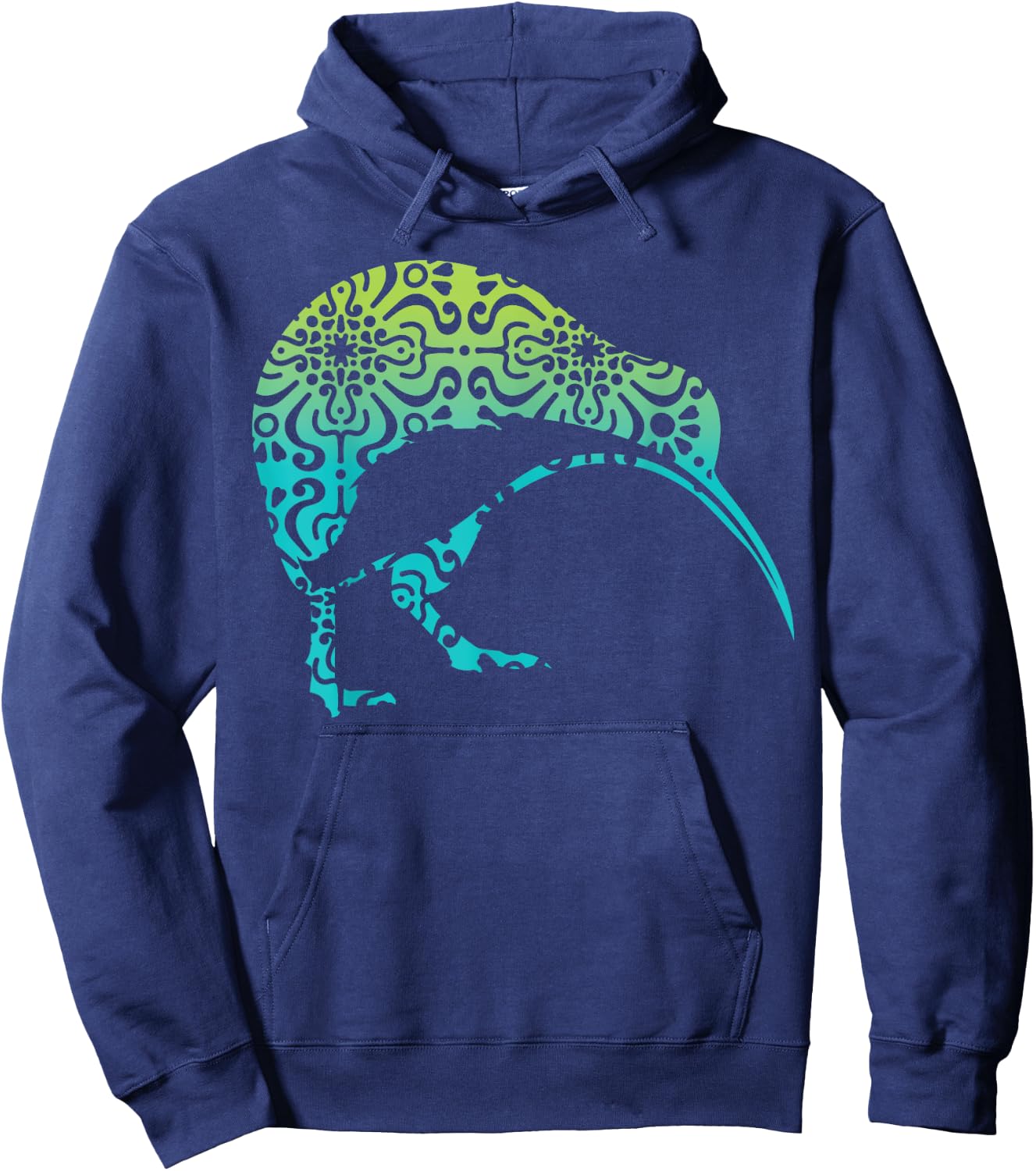 Maori Kiwi Tribal Aboriginal New Zealand Bird Art Vintage Hoodie - Hoodie | Navy