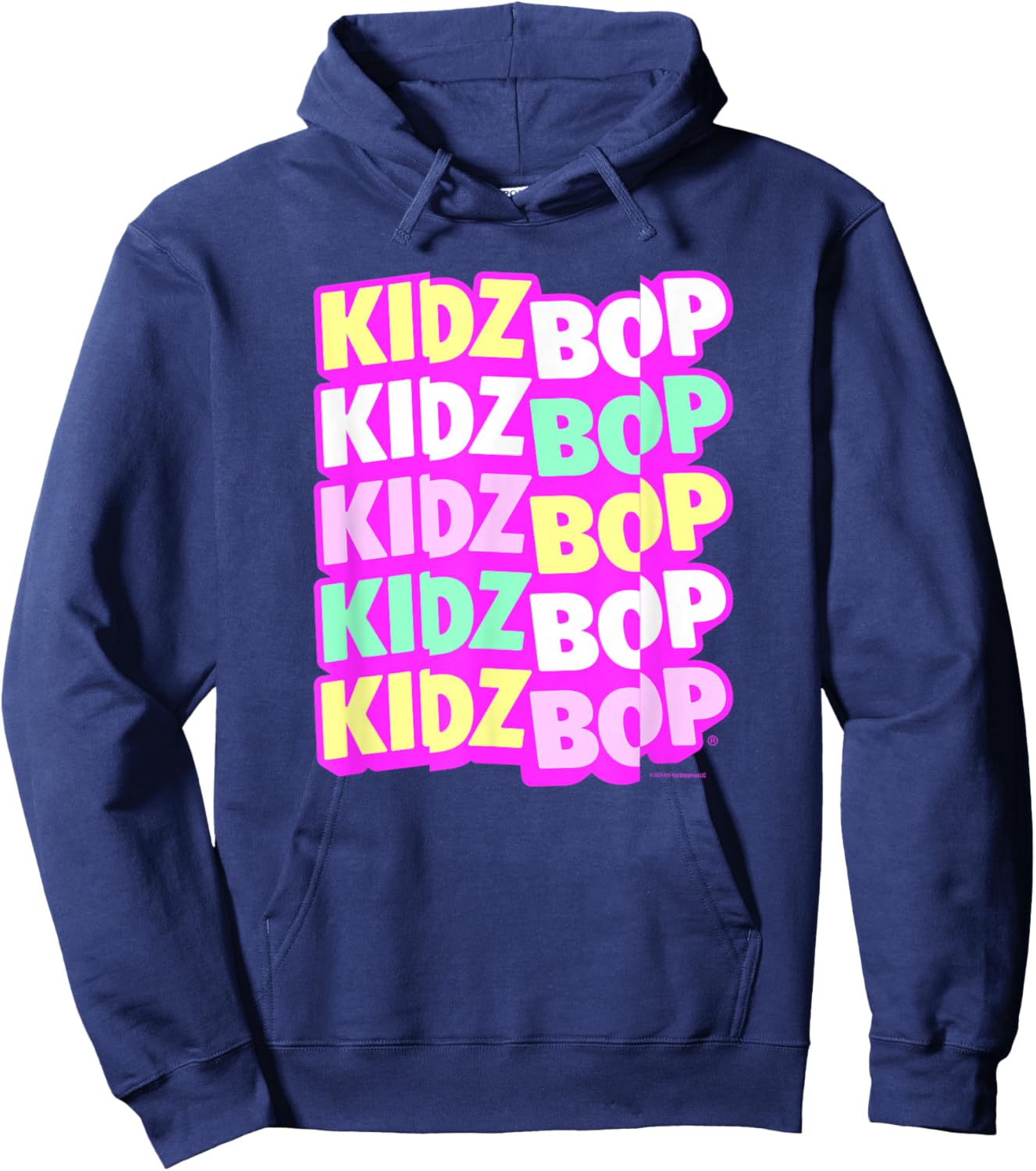 KIDZ BOP Merch – Pastel KIDZ BOP Logo Hoodie - Hoodie | Navy