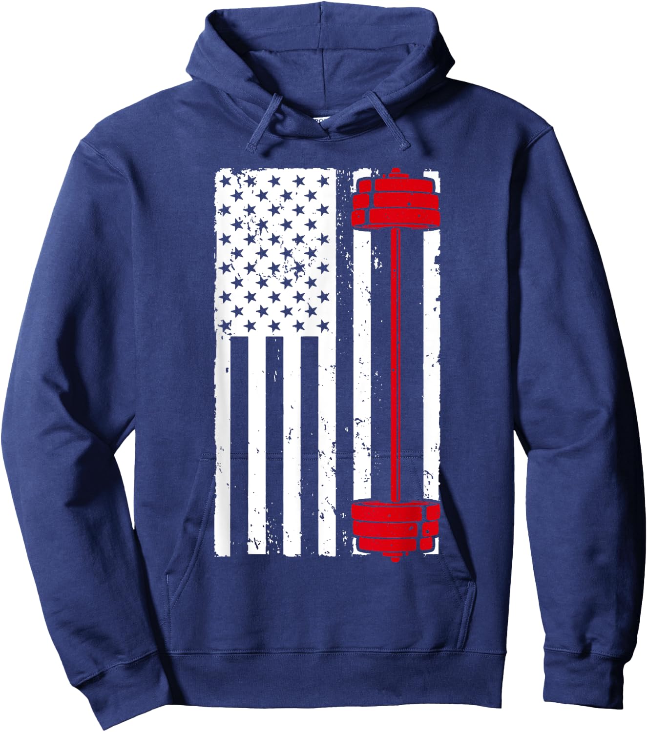 Funny Barbell Art Women Weightlifting Fitness Lovers Hoodie - Hoodie | Navy