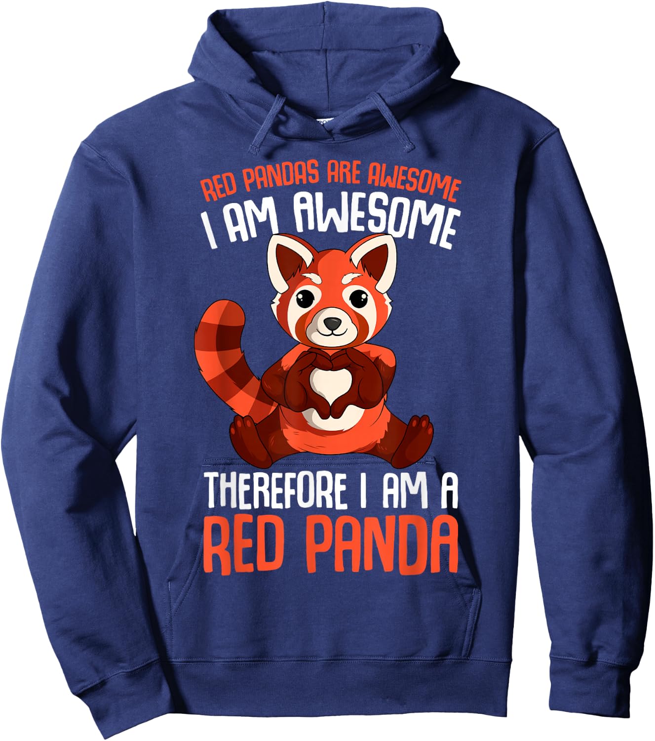 Red Pandas Are Awesome Boys Kids Red Panda Hoodie - Hoodie | Navy