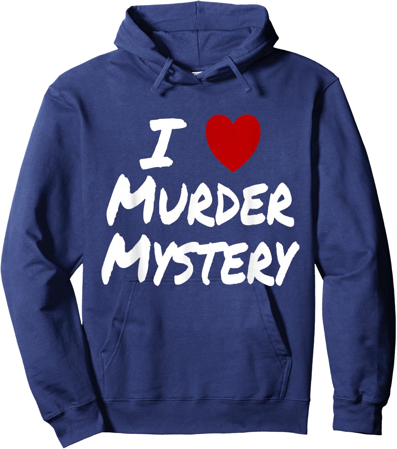 I Heart (Love) Murder Mystery TV Show Book Series Literature Hoodie - Hoodie | Navy