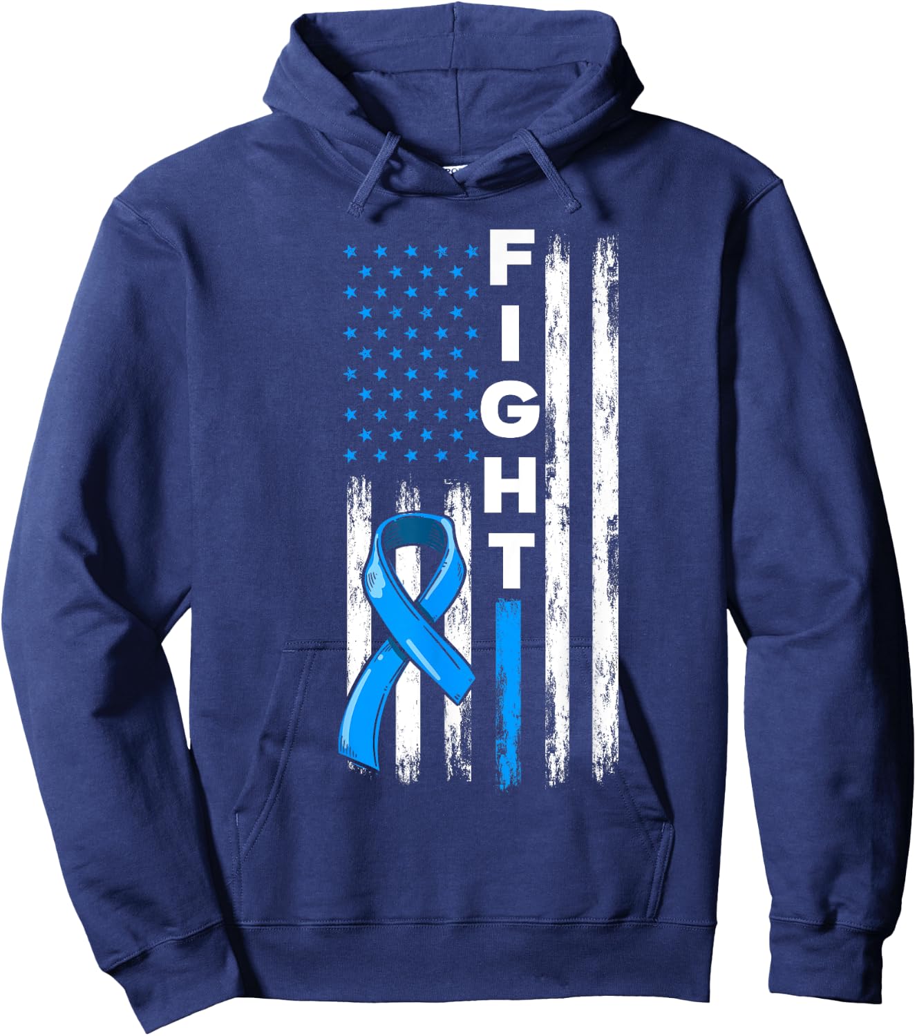 Fight Prostate Cancer Warrior Prostate Cancer Awareness Hoodie - Hoodie | Navy