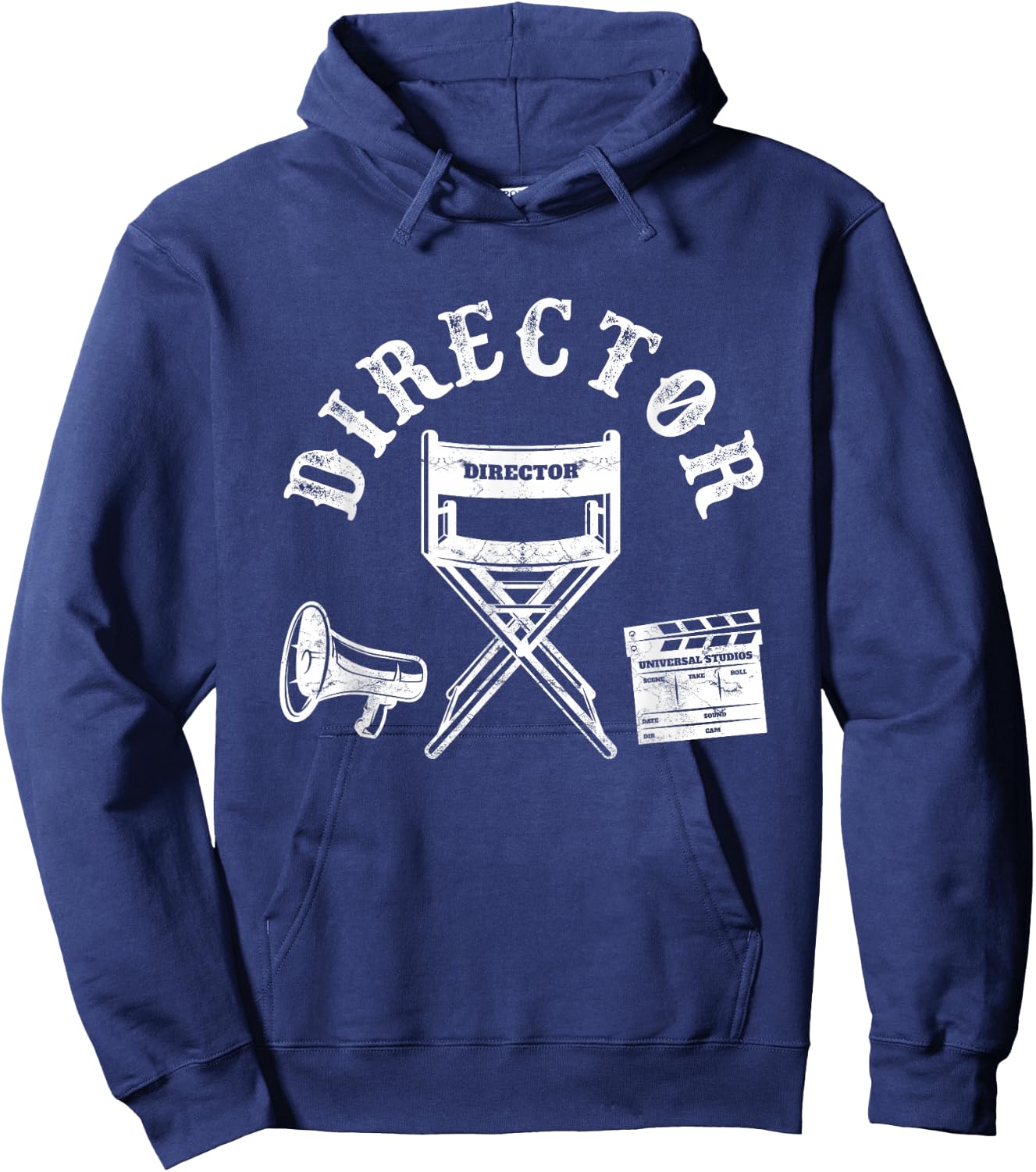 Movie Director Chair and Movie Director Funny , Black, S Hoodie - Hoodie | Navy