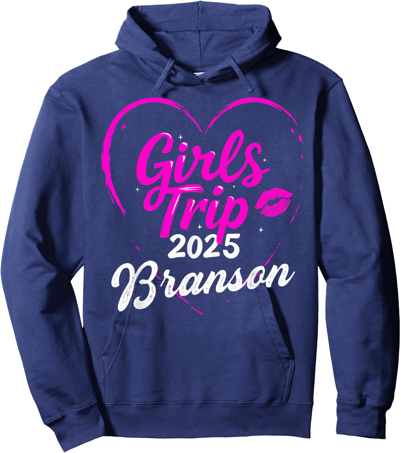 Girls Trip Branson 2025 Vacation Weekend Birthday Squad Hoodie - Hoodie | Navy