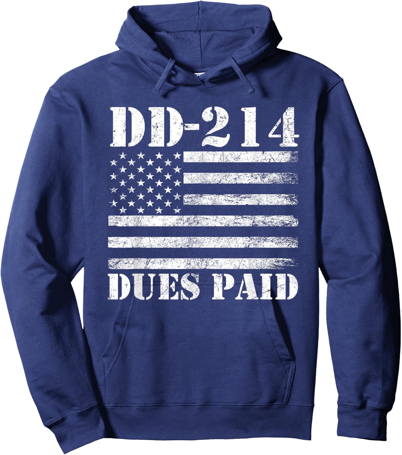 DD 214 Alumni DD-214 Dues Paid US Military Veteran Hoodie - Hoodie | Navy
