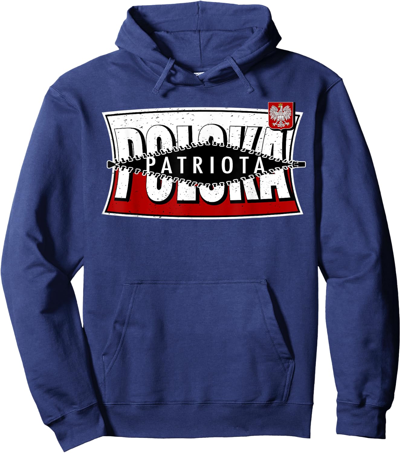 Polish Patriot Polski Patriota Polish Heritage Graphic Hoodie - Hoodie | Navy
