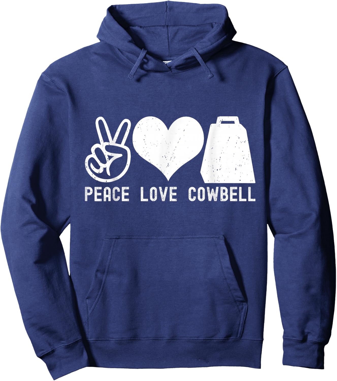 Cow Bell More Cowbell Vintage Funny Drummer Cowbell Funny Hoodie - Hoodie | Navy