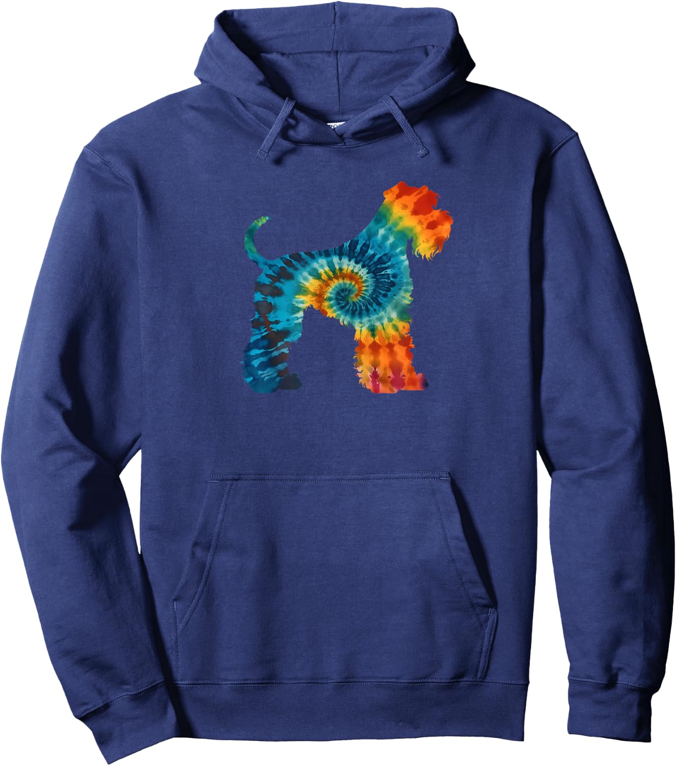 Kerry Blue Terrier Hund Retro Design Hoodie - Hoodie | Navy