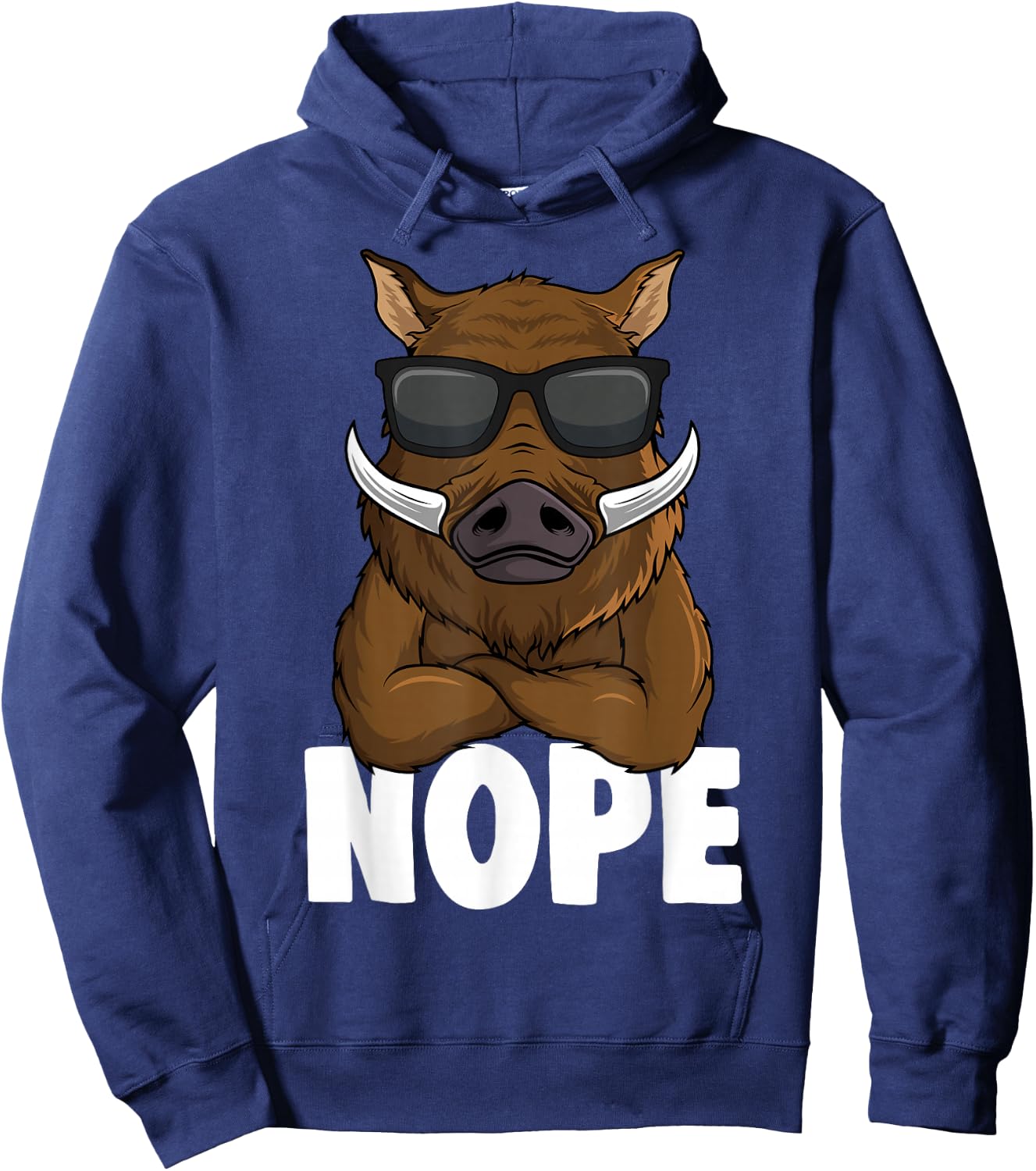 Wild Boar Hunter Children's , Green Hoodie - Hoodie | Navy