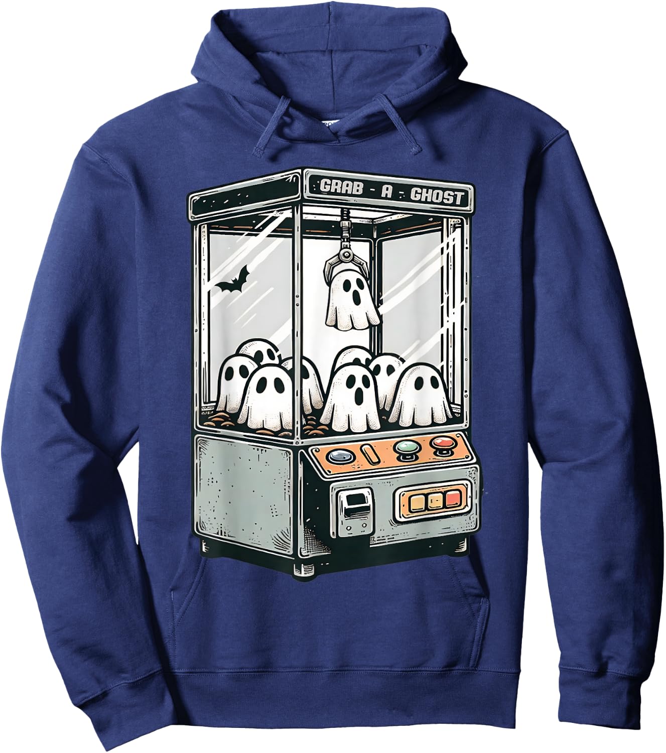 Grab A Ghost Claw Machine Arcade Funny Halloween Kid Toddler Hoodie - Hoodie | Navy