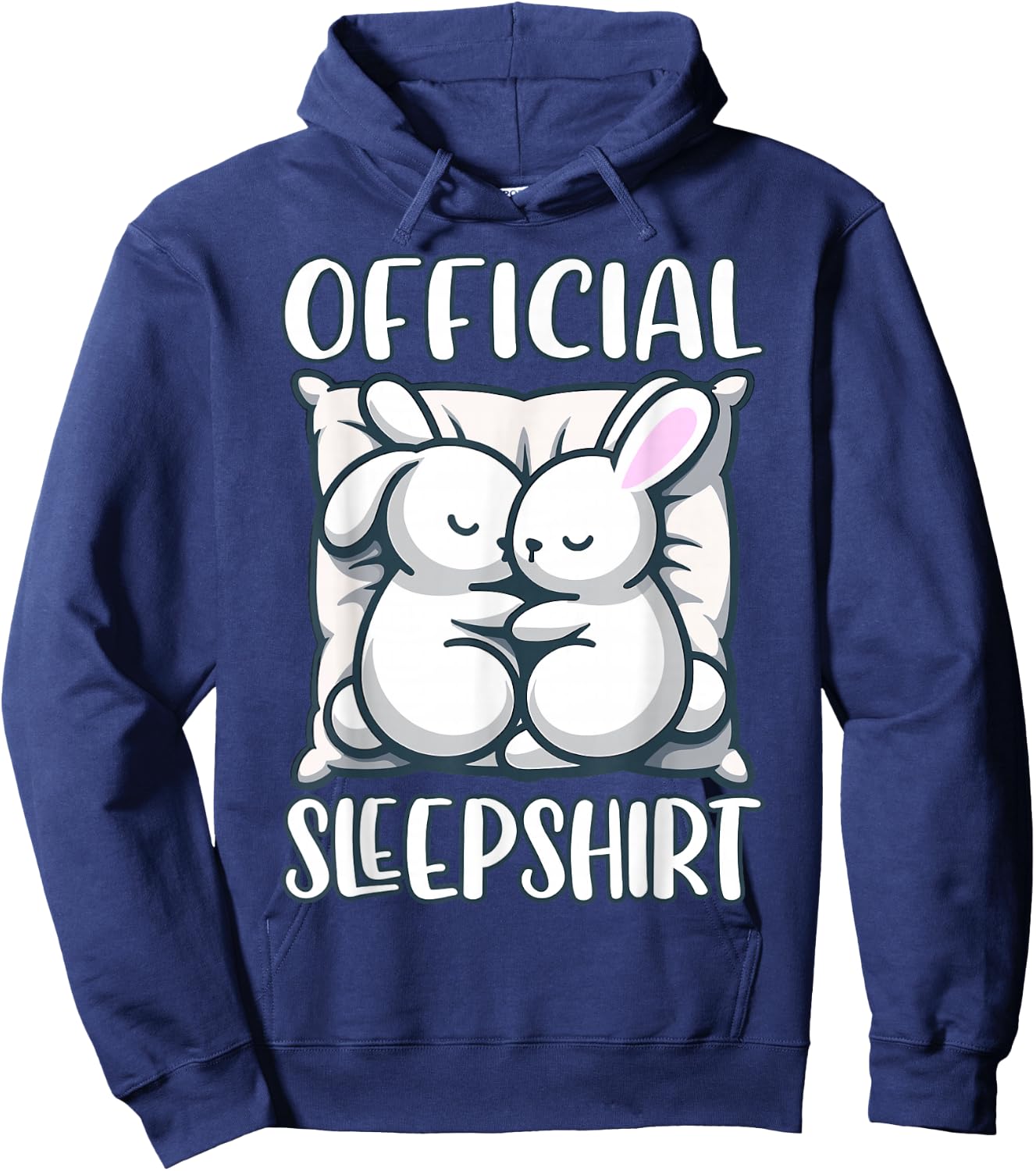 Sleep Rabbit, Official Sleepshirt, Nightshirt & Sleeping Hoodie - Hoodie | Navy
