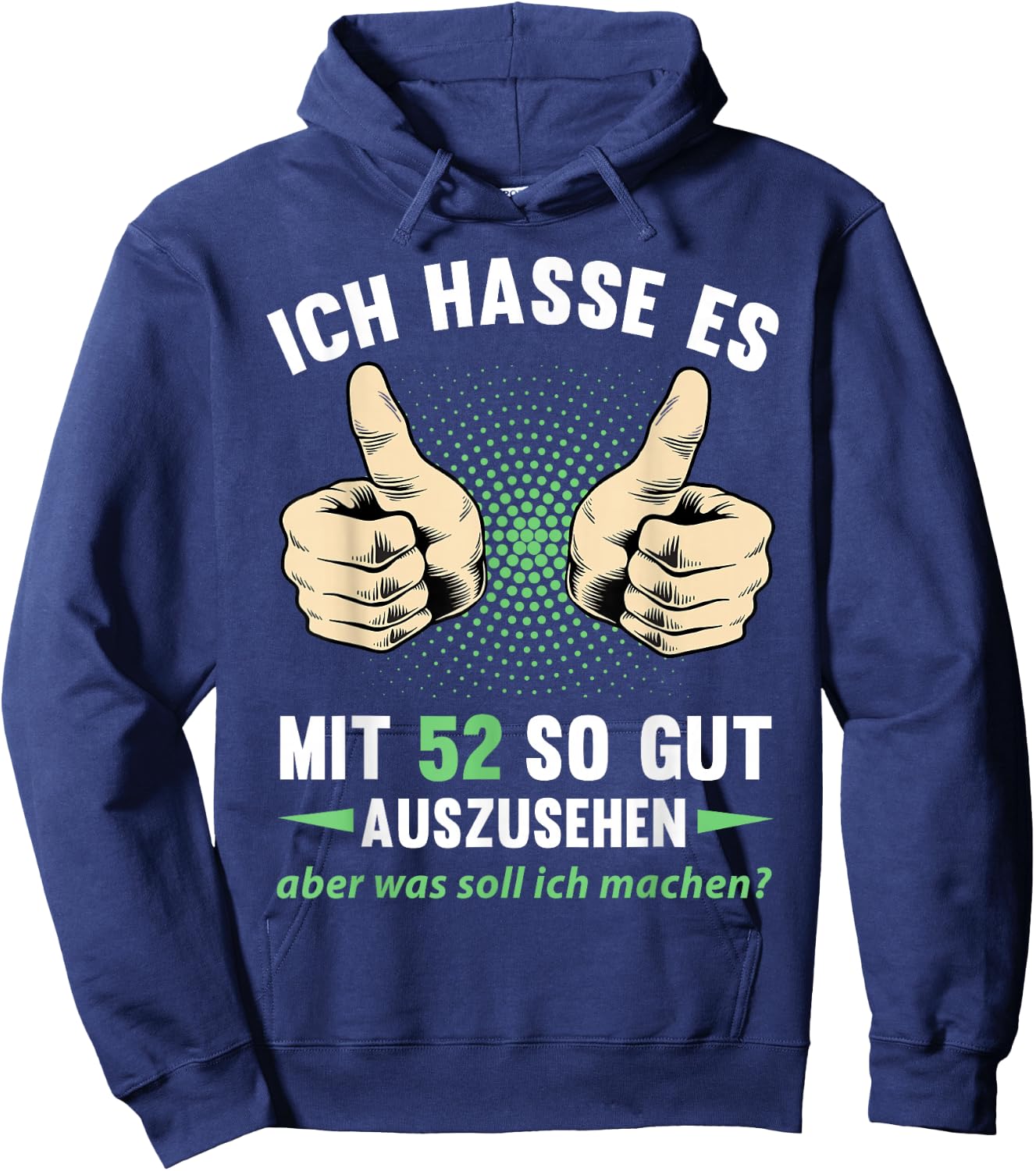 52. Geburtstag Mann Frau 52 Jahre 1974 Deko Lustig Geschenk Hoodie - Hoodie | Navy