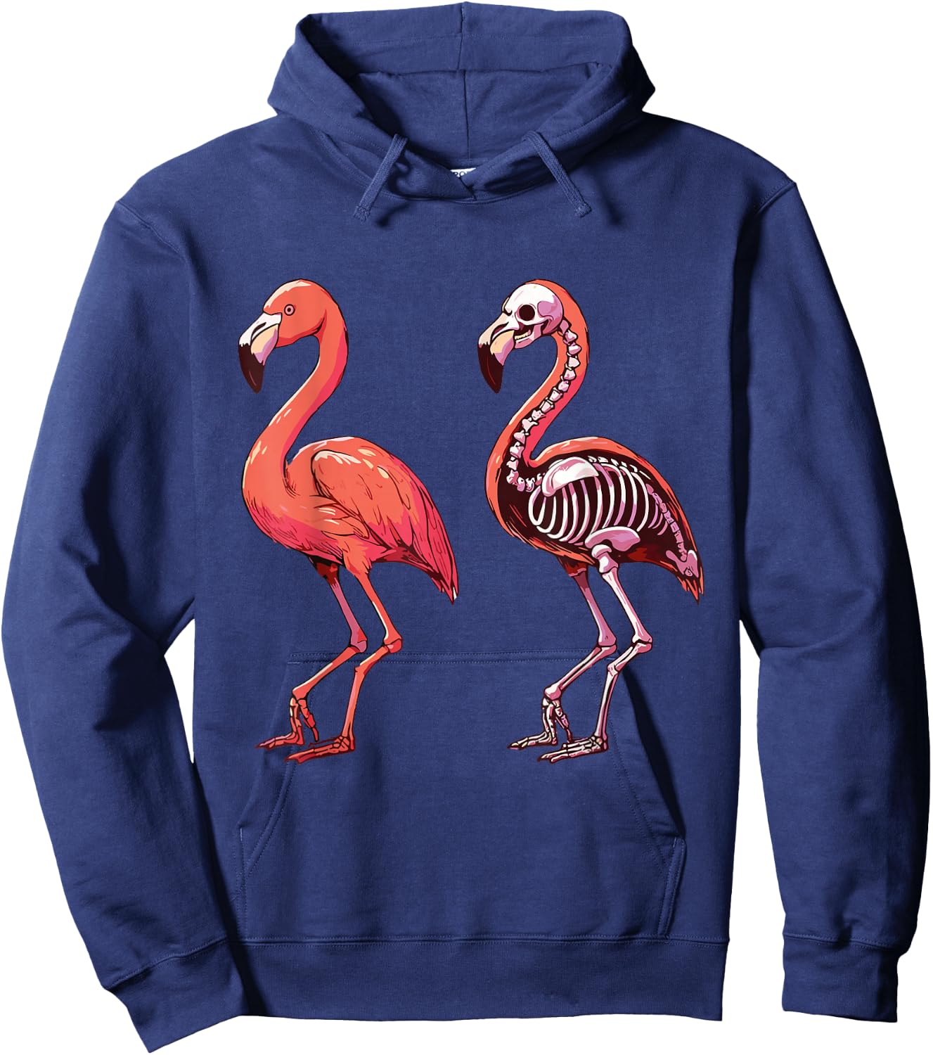 X-ray Flamingo Body Anatomy Radiography Skeleton Hoodie - Hoodie | Navy
