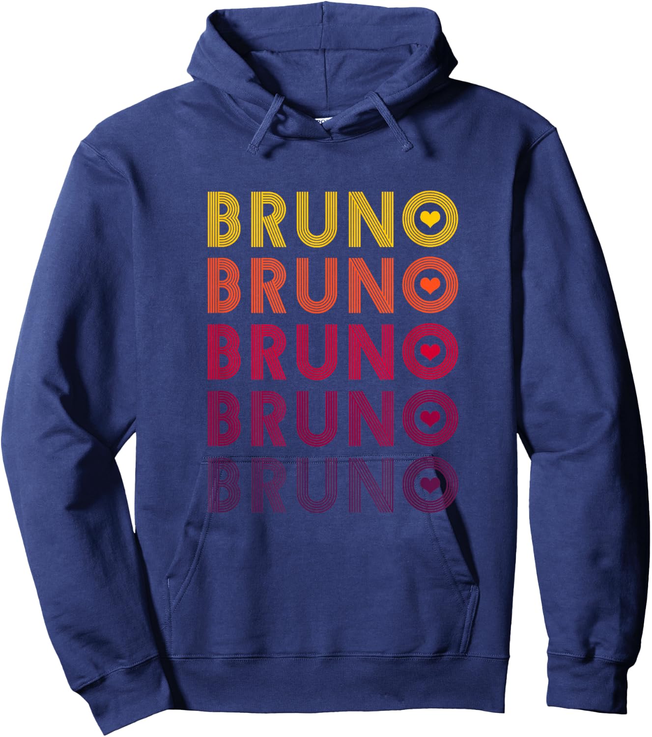 Cute Bruno Lover Heart Man Women Hoodie - Hoodie | Navy