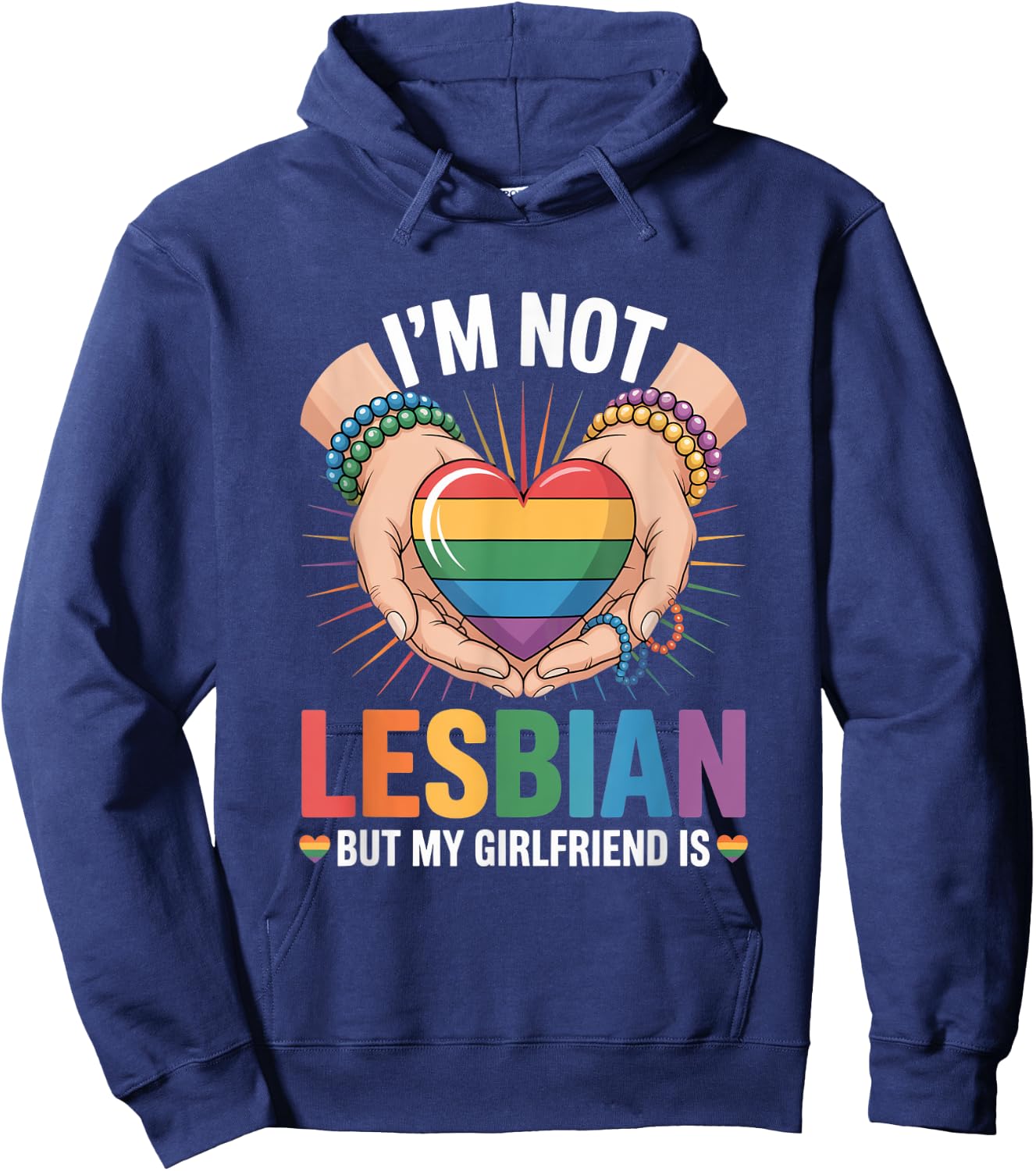I'm not lesbian but my girlfriend is Hoodie - Hoodie | Navy